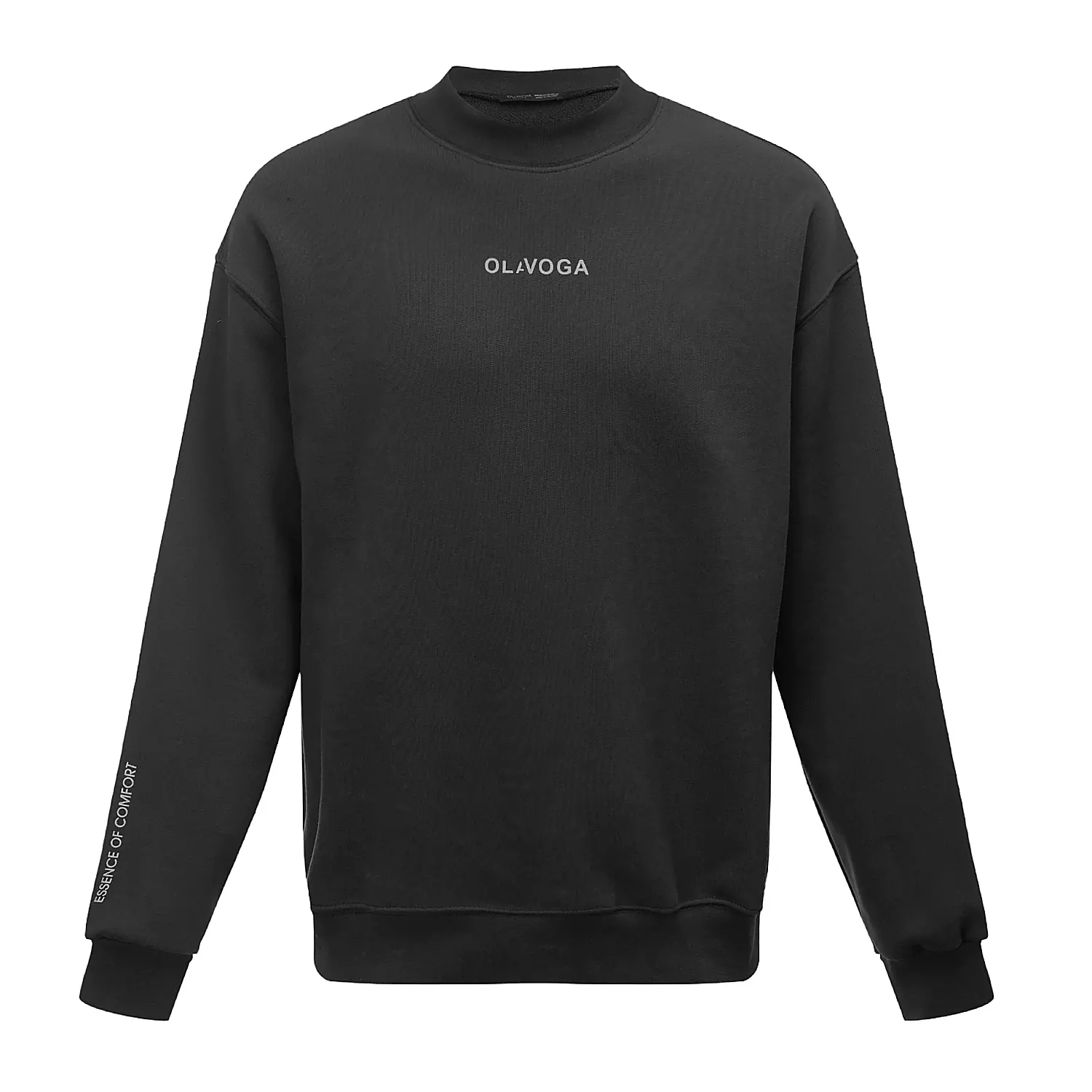 OLAVOGA Männer FLASH Kragen Sweatshirt - Schwarz