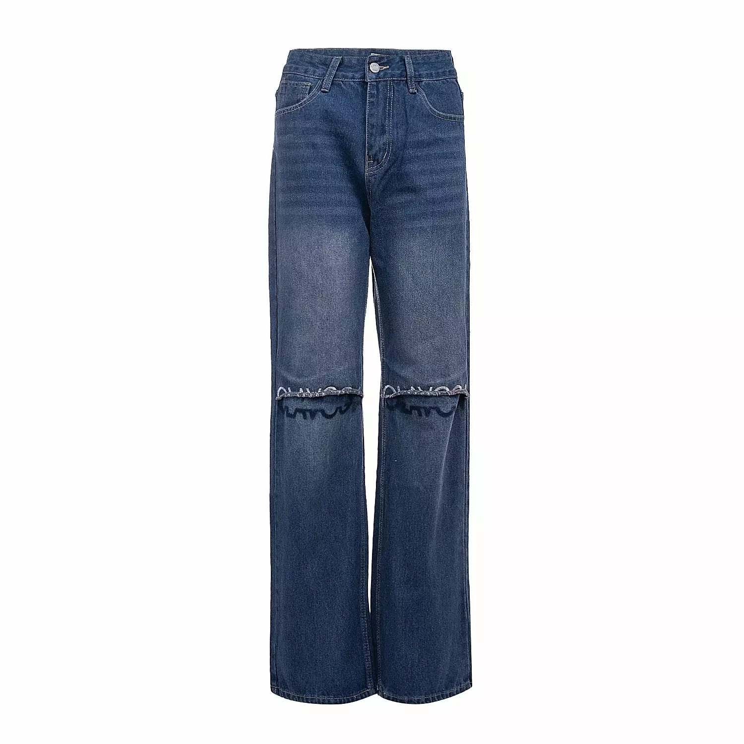 OLAVOGA DAKEN women's denim trousers - Dark denim