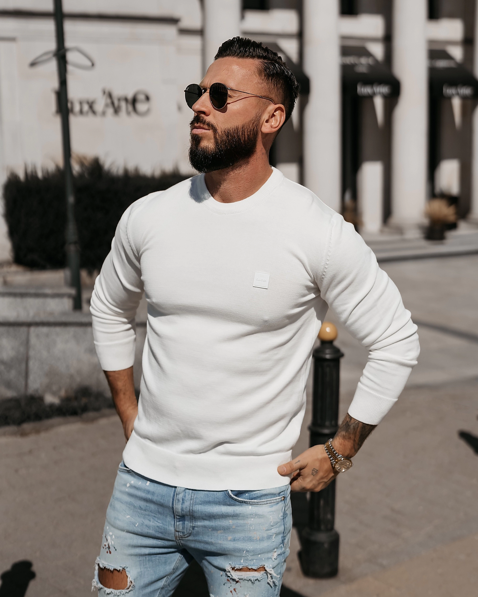 OLAVOGA Herren Pullover ALAVOS - Écru