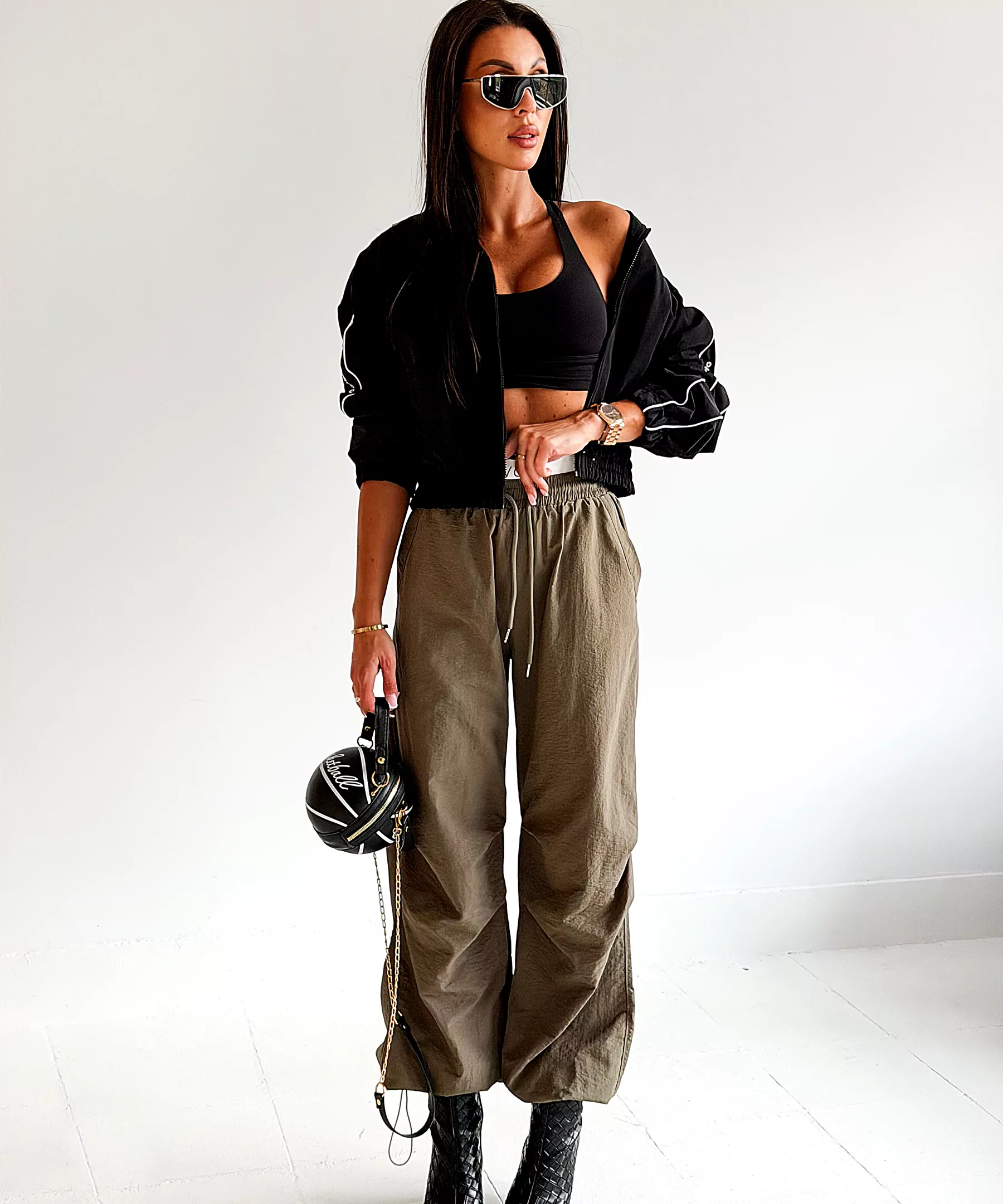 OLAVOGA UWELA women's cargo trousers – Khaki