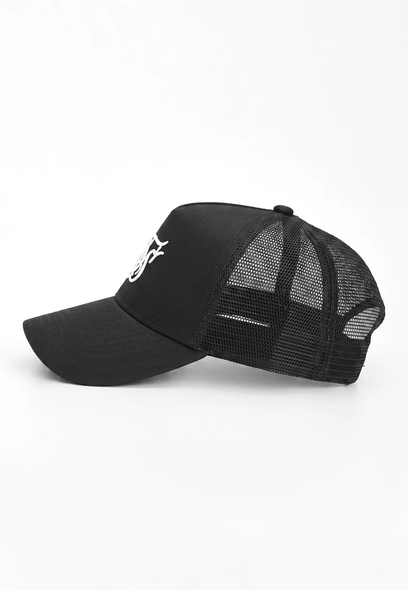 Czapka z daszkiem trucker SIKSILK 29921 - Czarny + Biały