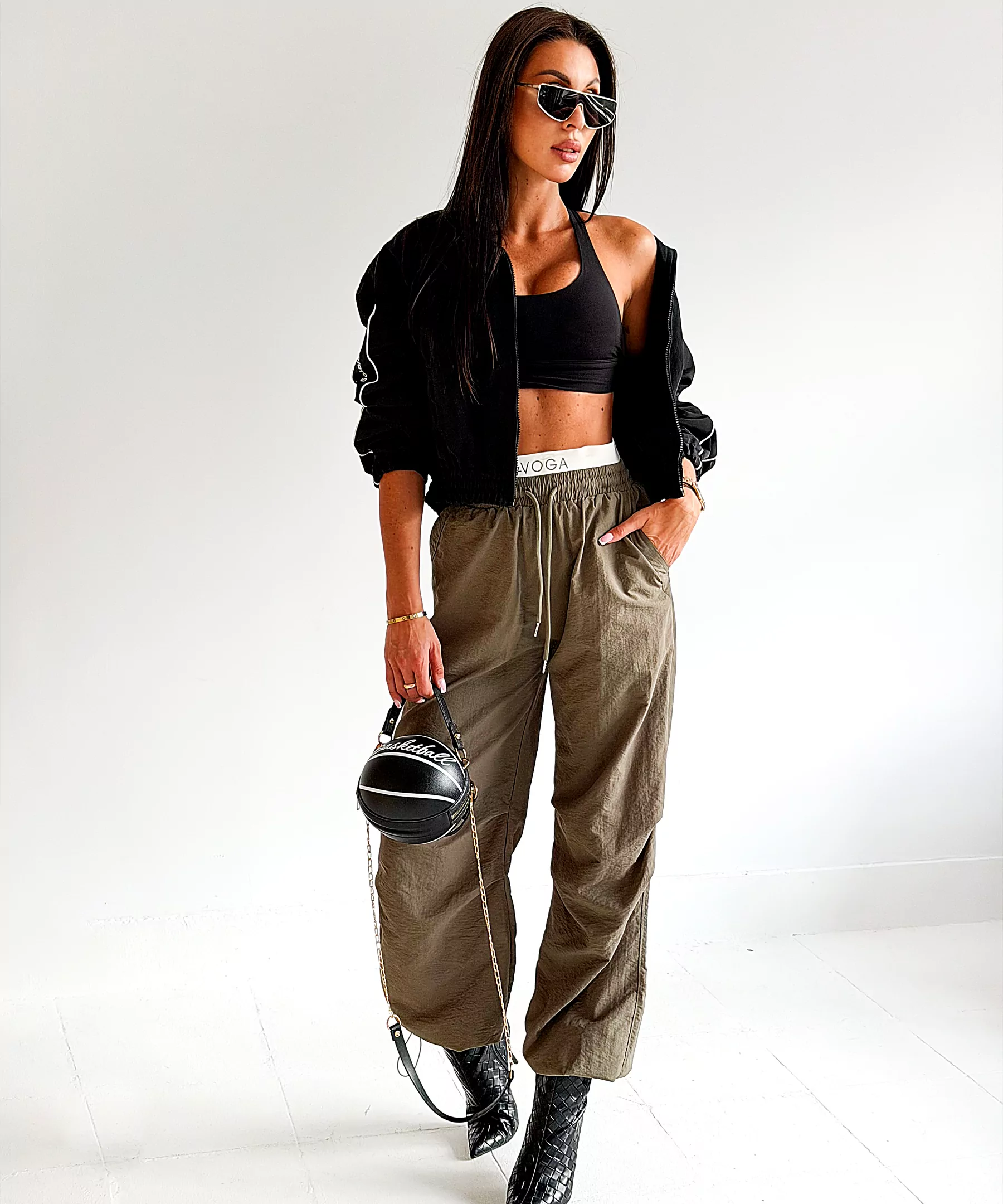 OLAVOGA UWELA women's cargo trousers – Khaki
