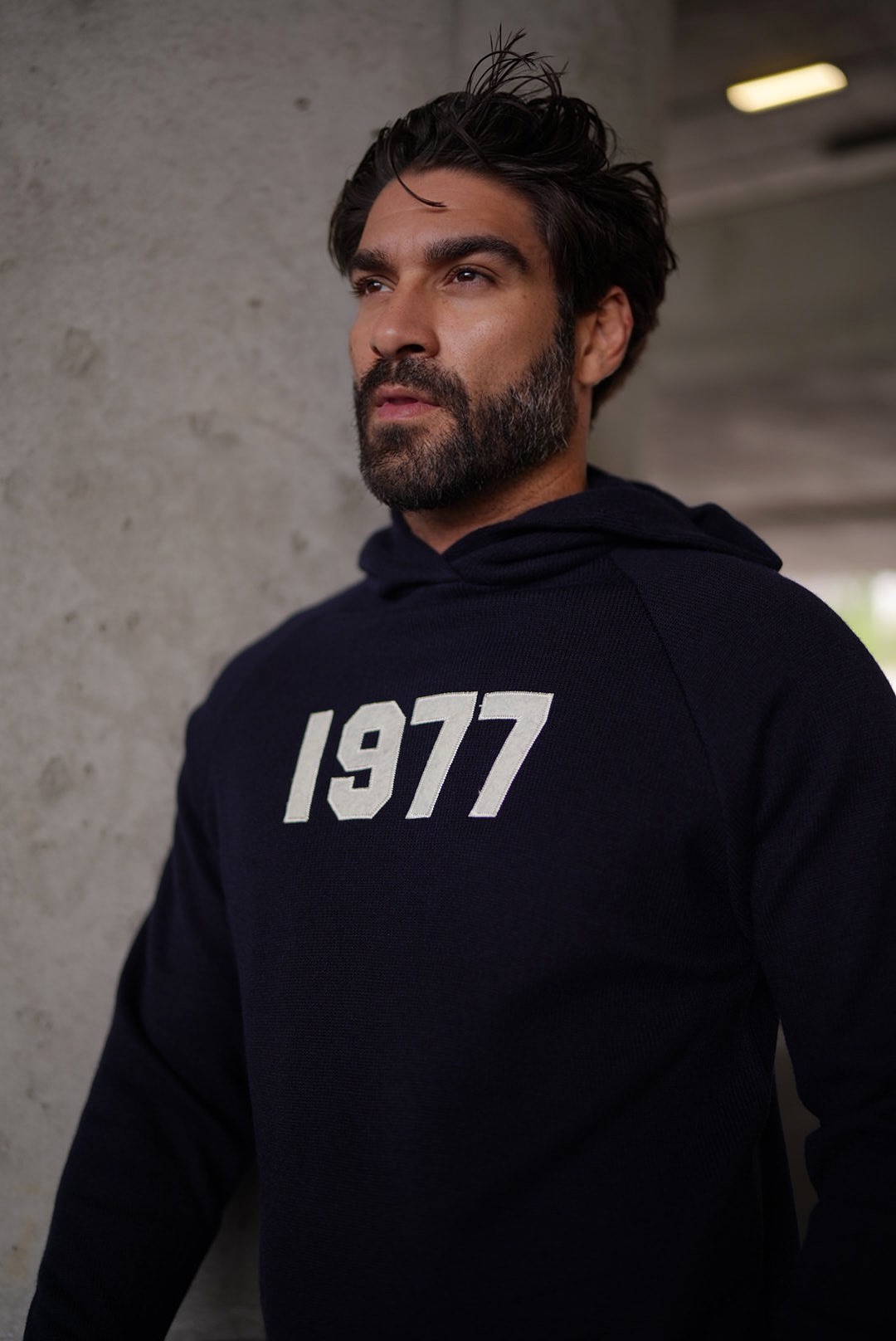 OLAVOGA Men UNIQS Men’s Hooded Top – Navy Blue