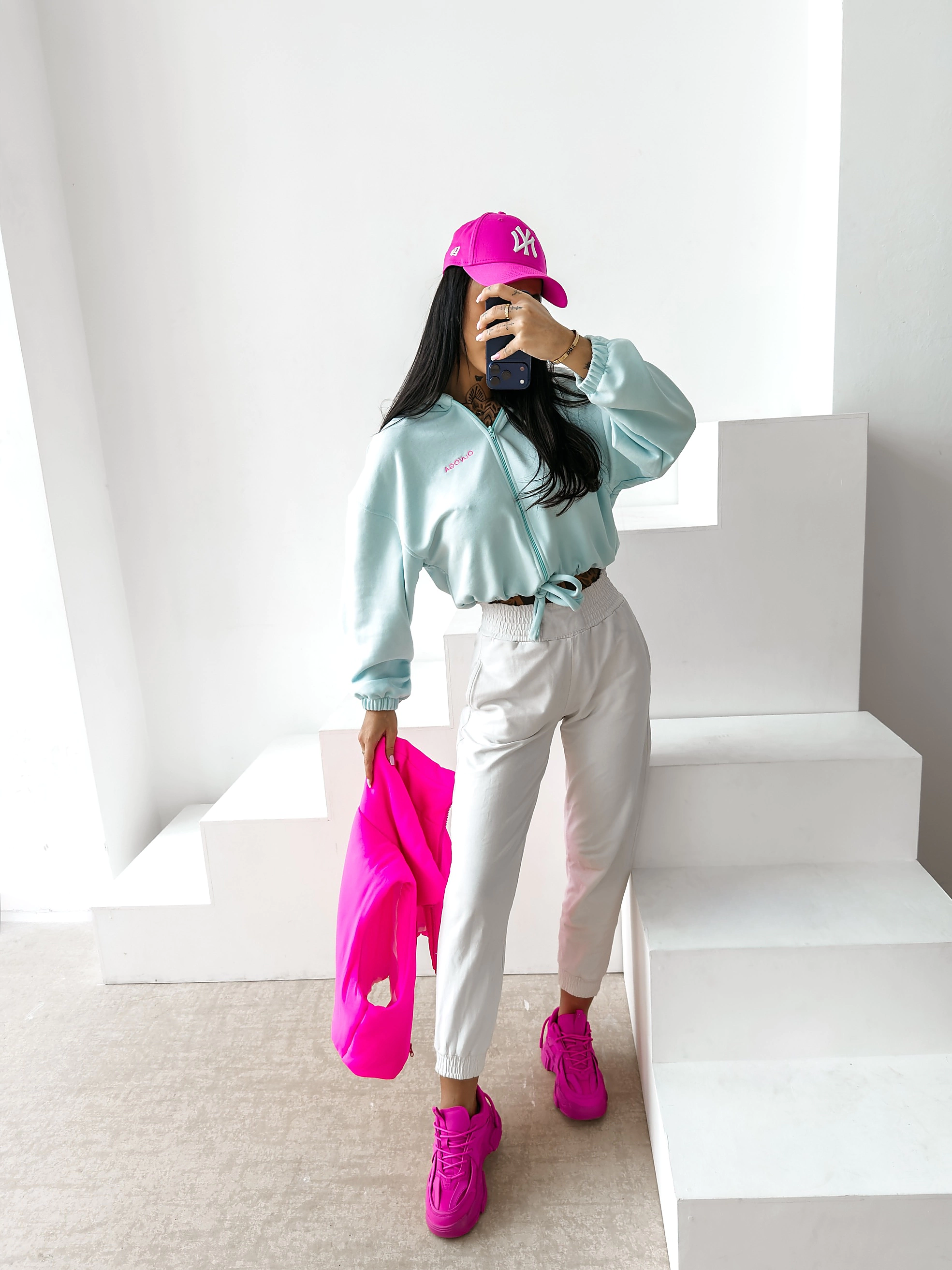 OLAVOGA NERIN dámská mikina oversize - Mint