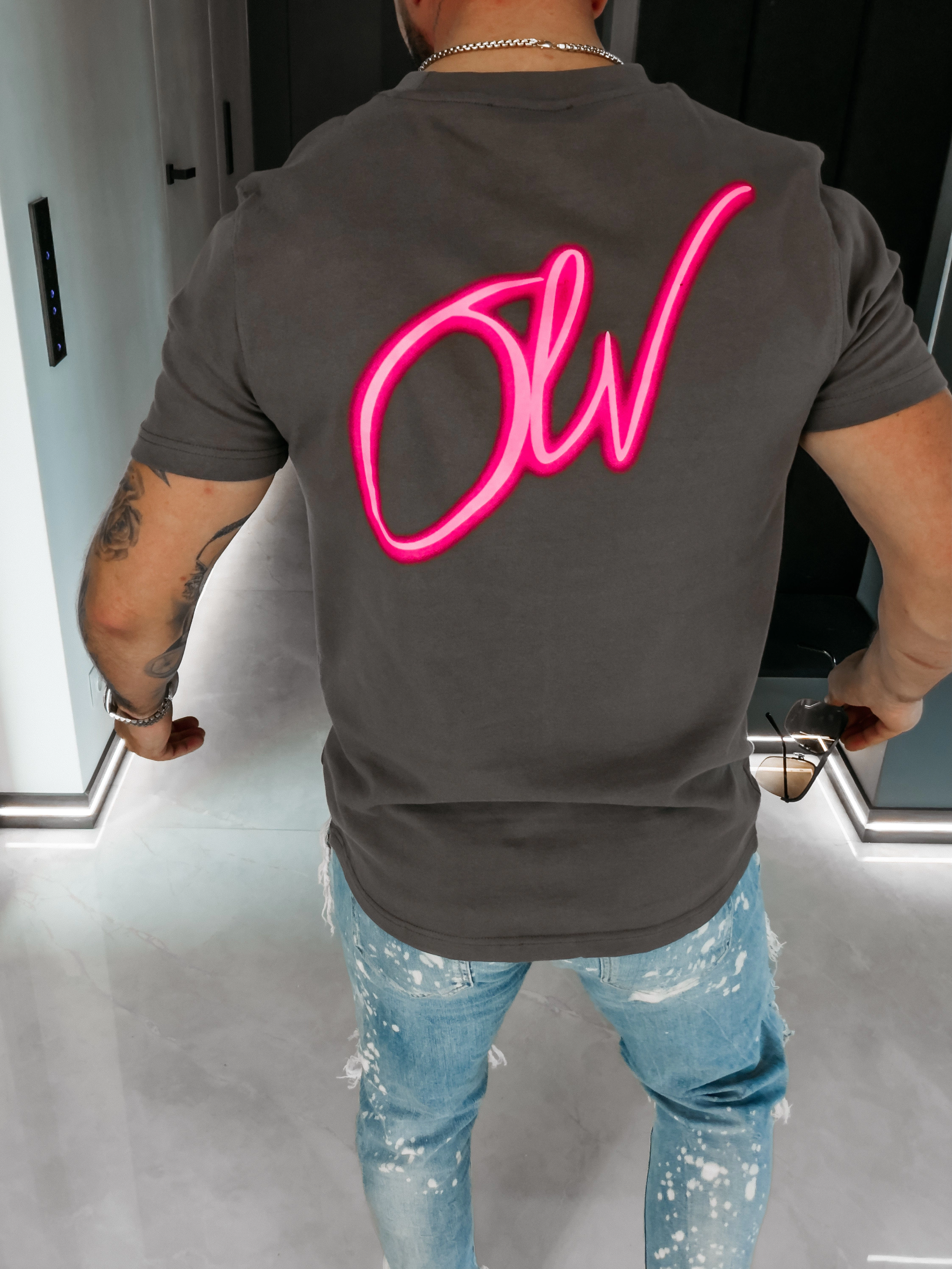 OLAVOGA VELMAR unisex oversize T-shirt - Graphite