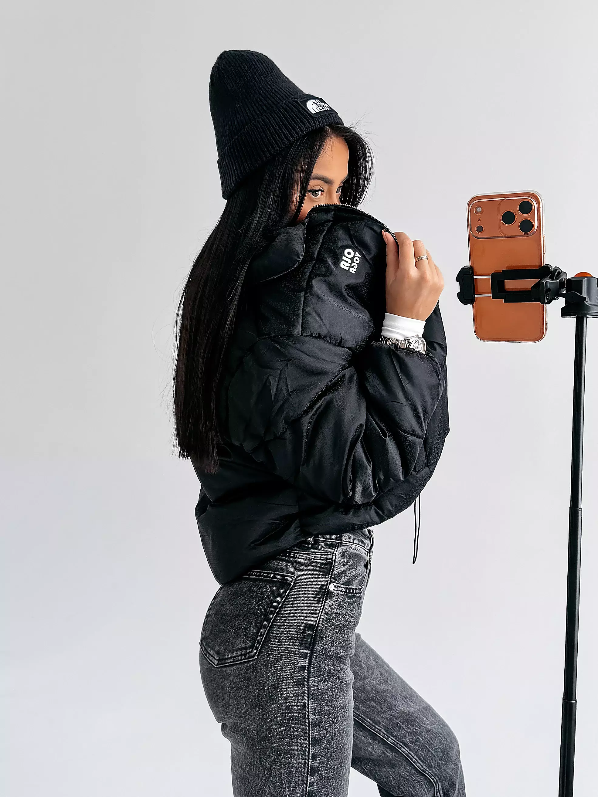 OLAVOGA YUE Steppjacke für Damen - Schwarz