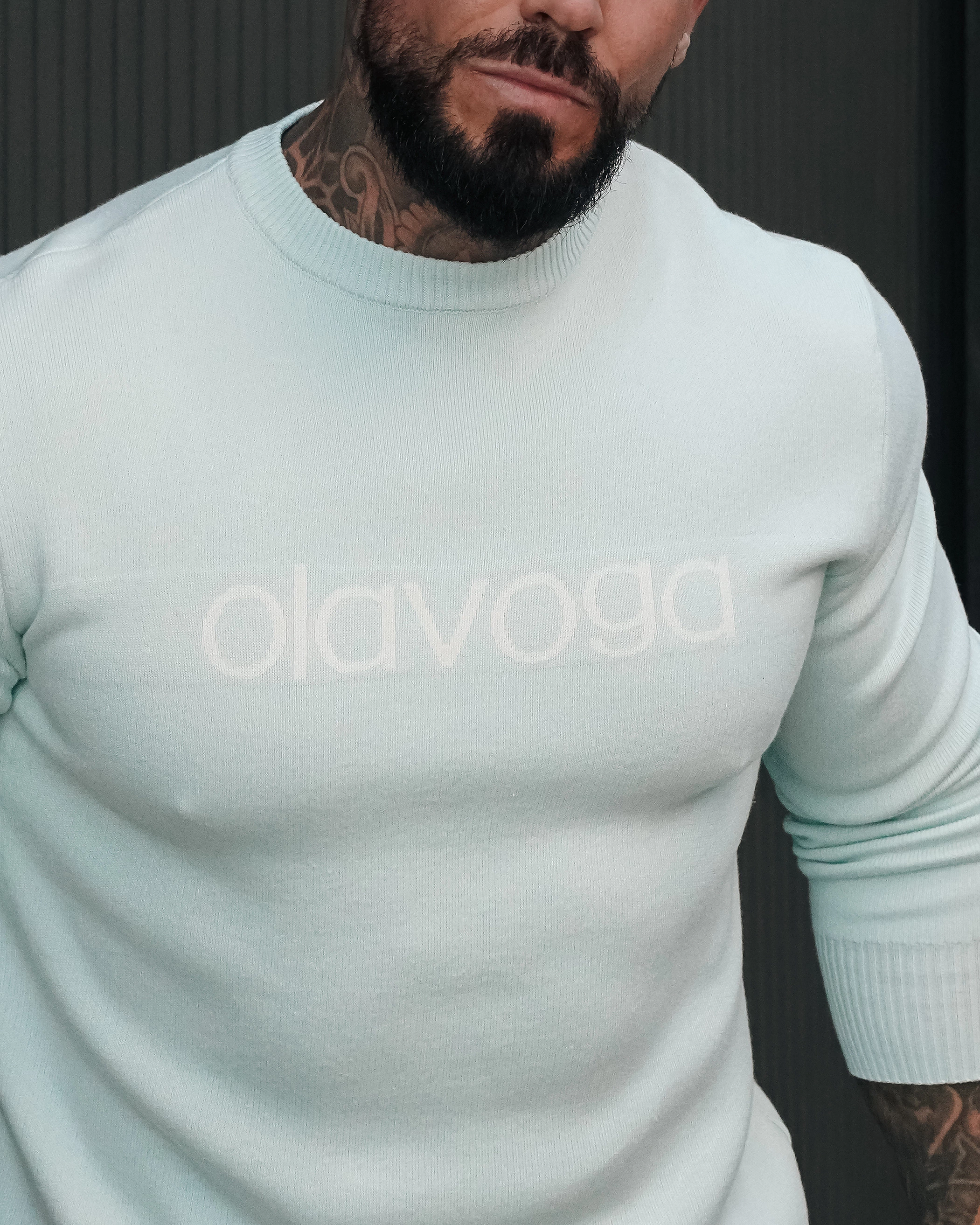 Sweter męski OLAVOGA Men SALO - Błękit