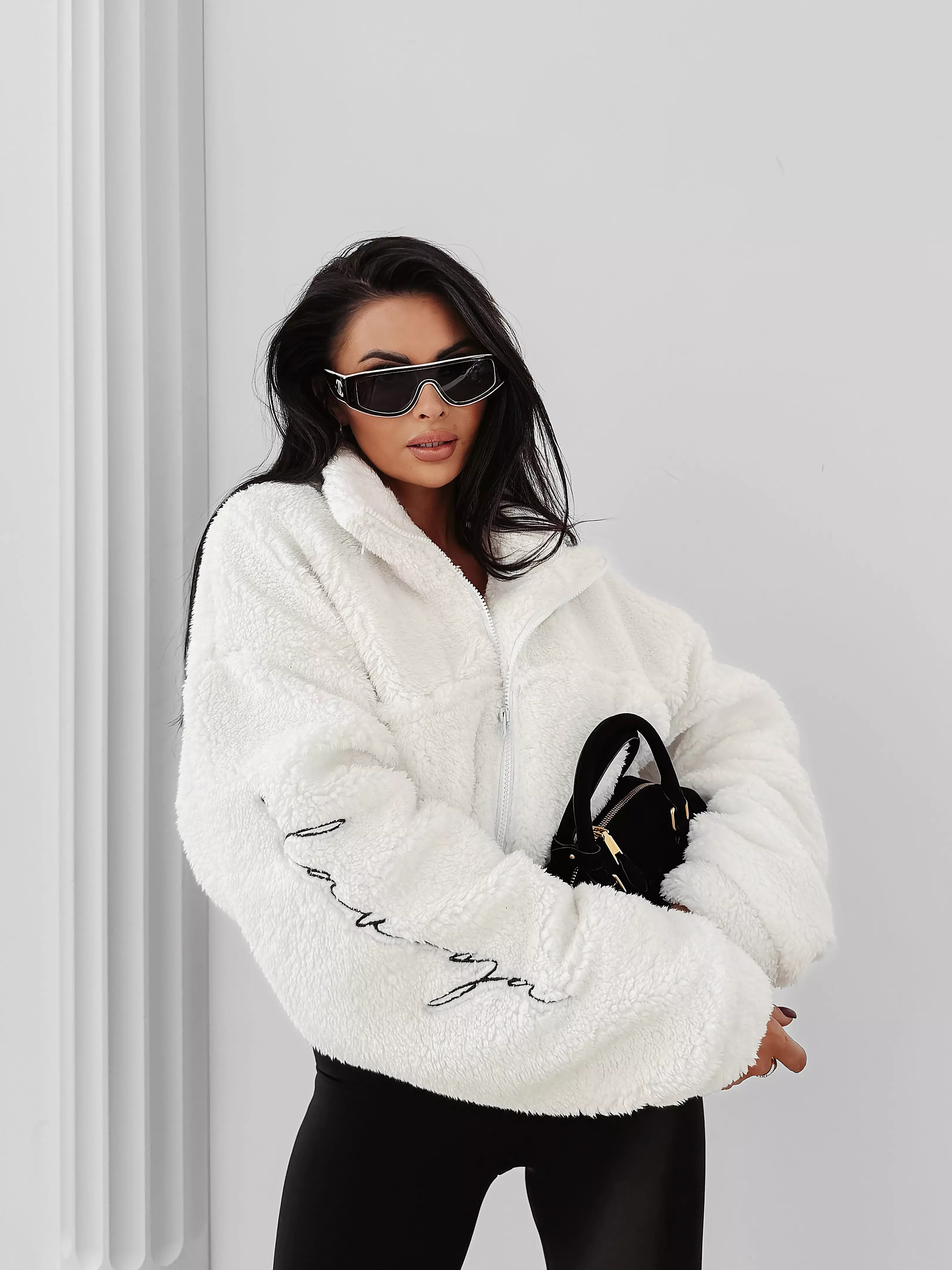 OLAVOGA TEDI Damen-Teddy-Sweatshirt - Écru