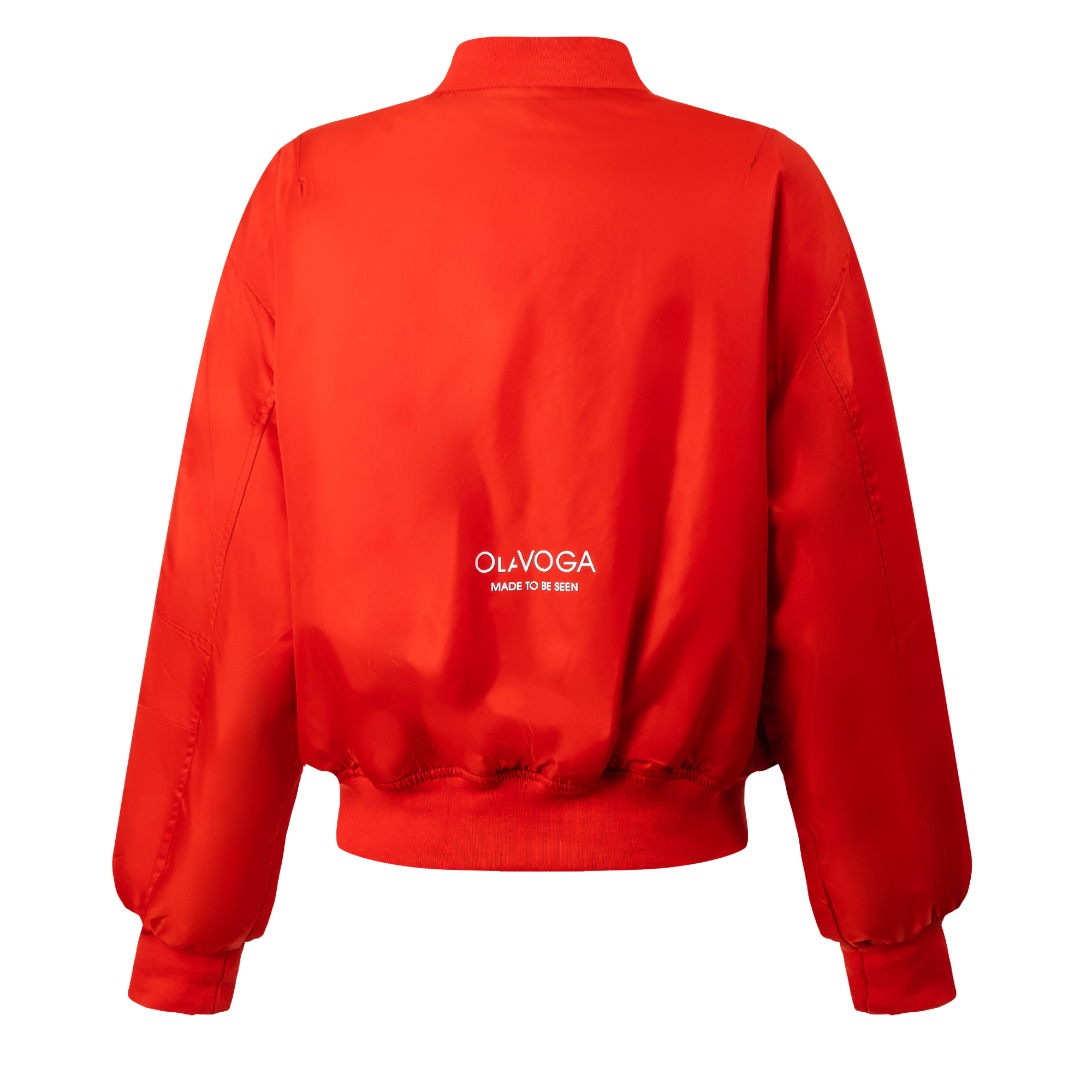 Kurtka męska bomber OLAVOGA Men WOOLY MEN 2.0 - Czerwony