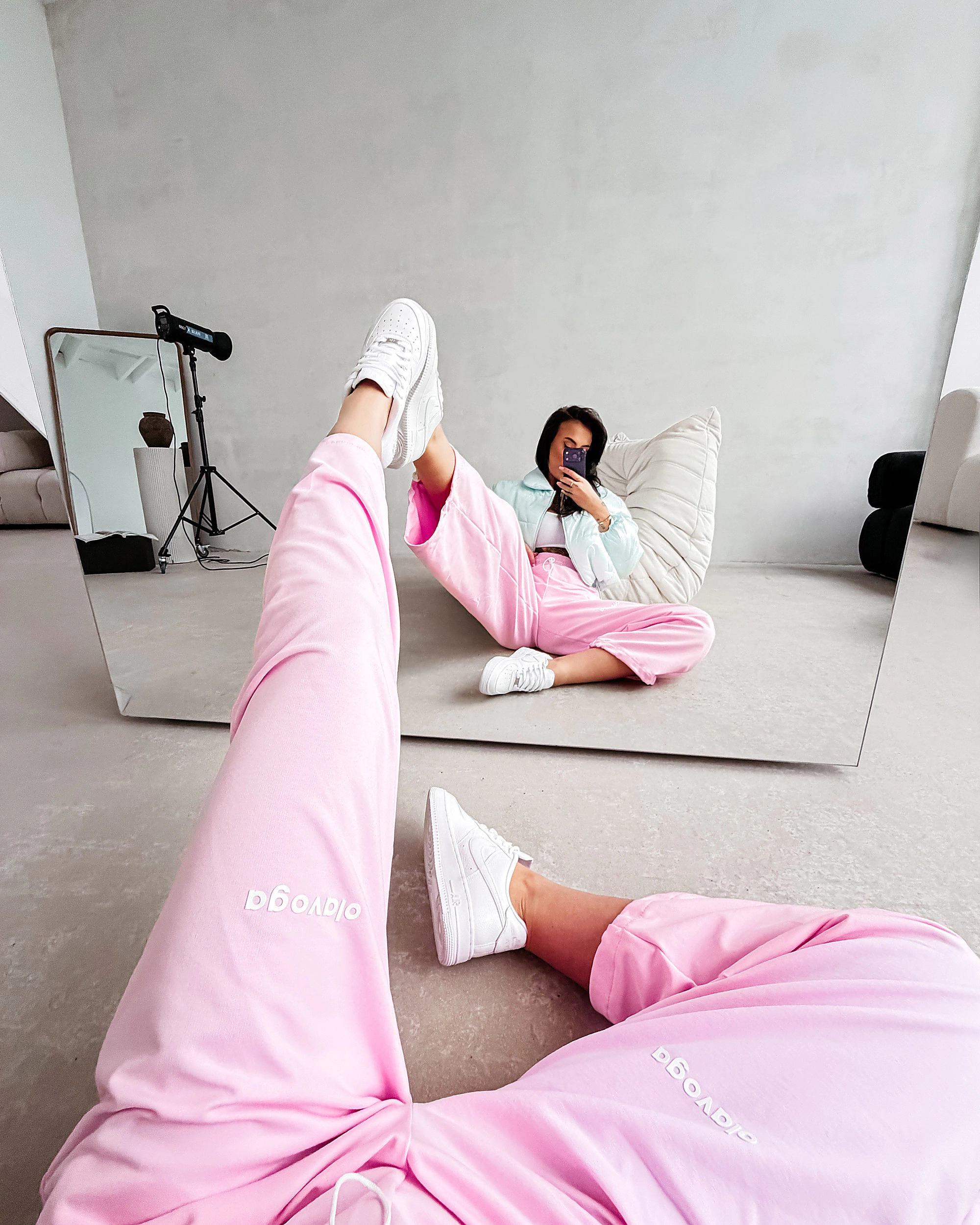 OLAVOGA NEST Damen verstellbare Jogginghose - Pink