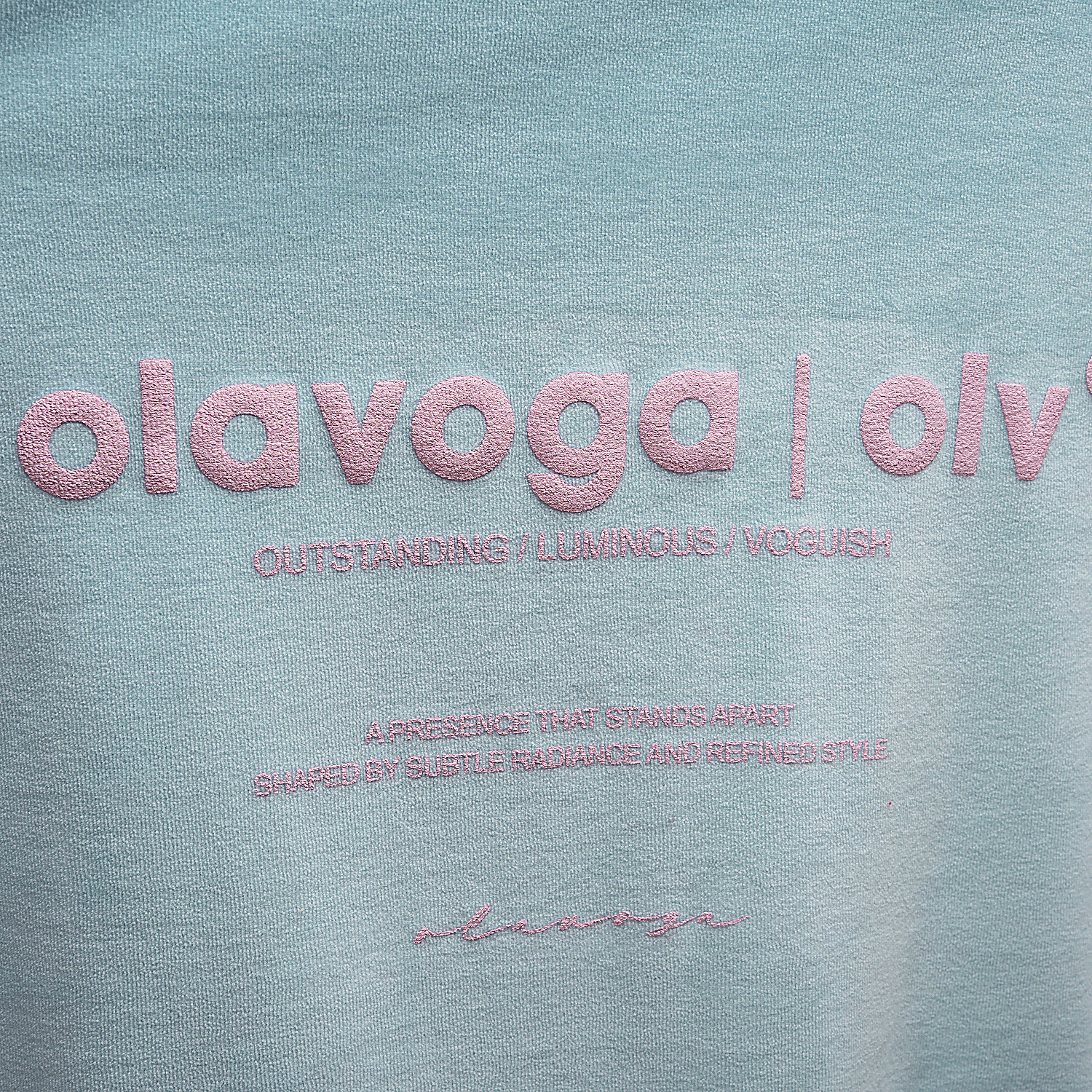 Dámská velurová mikina OLAVOGA VELVORA - modrá