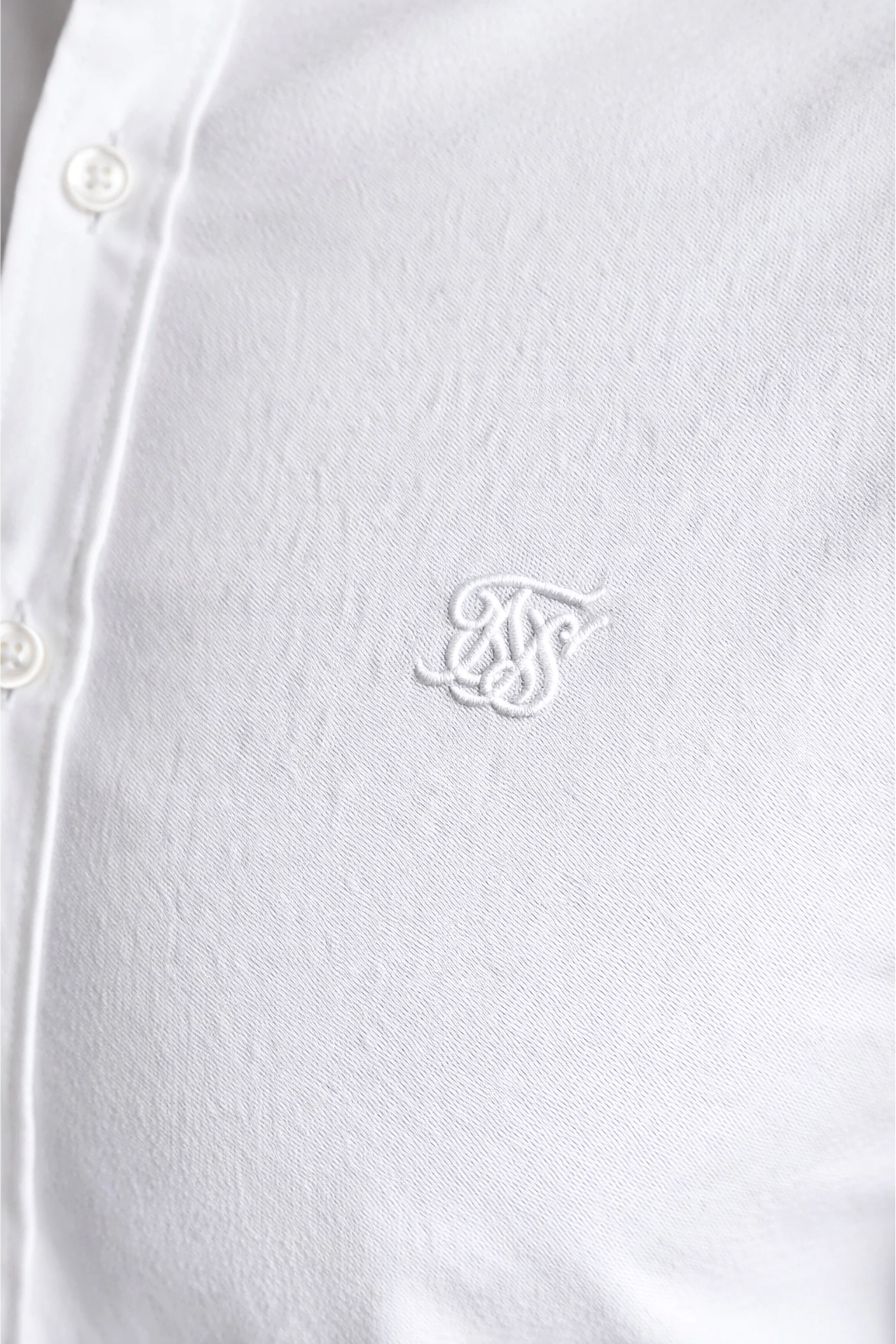 Klassisches Herrenhemd SIKSILK ESSENTIALS 26463 - Weiß