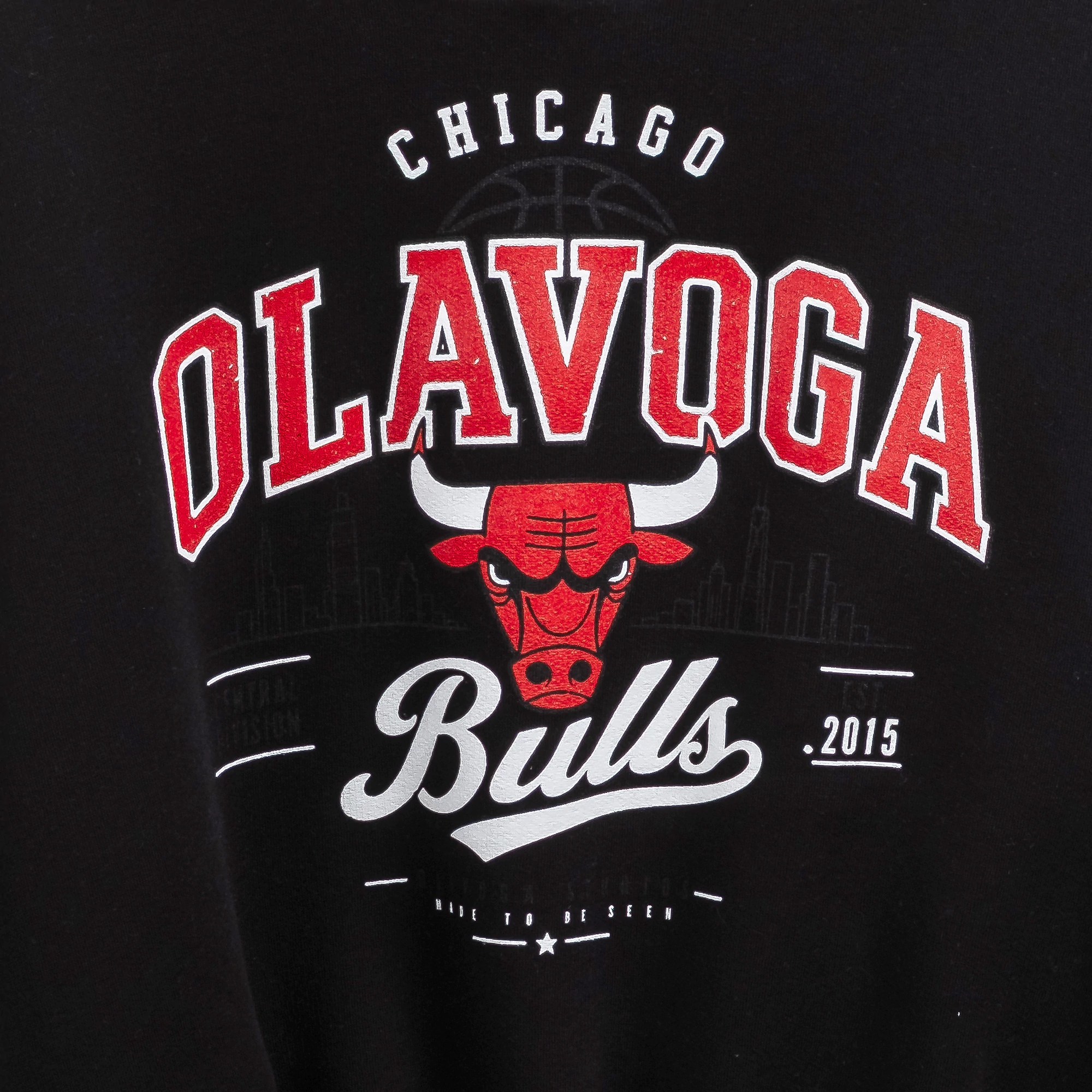 Dámská mikina Chicago Bulls OLAVOGA FLANO – černá