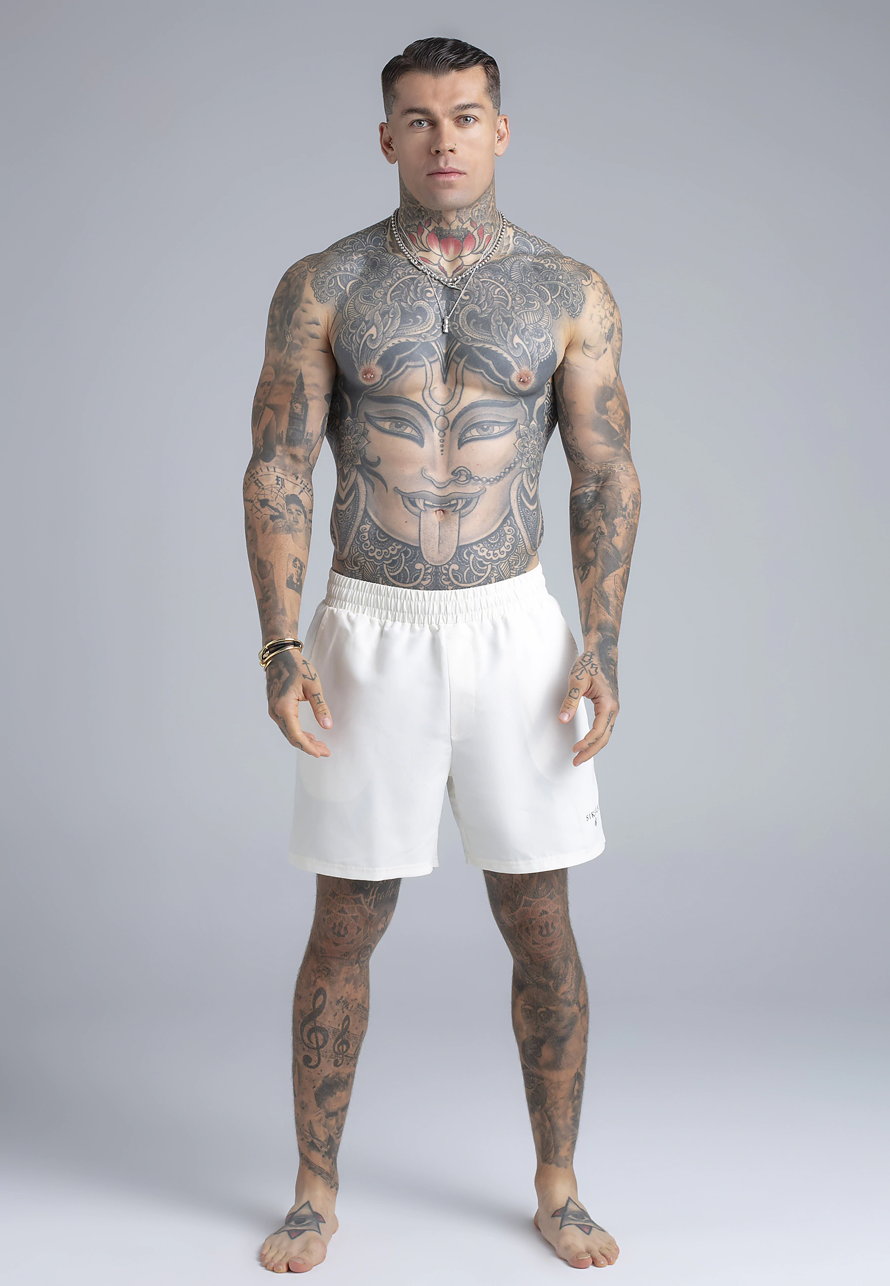 SIKSILK men's swim shorts 28880 - Écru