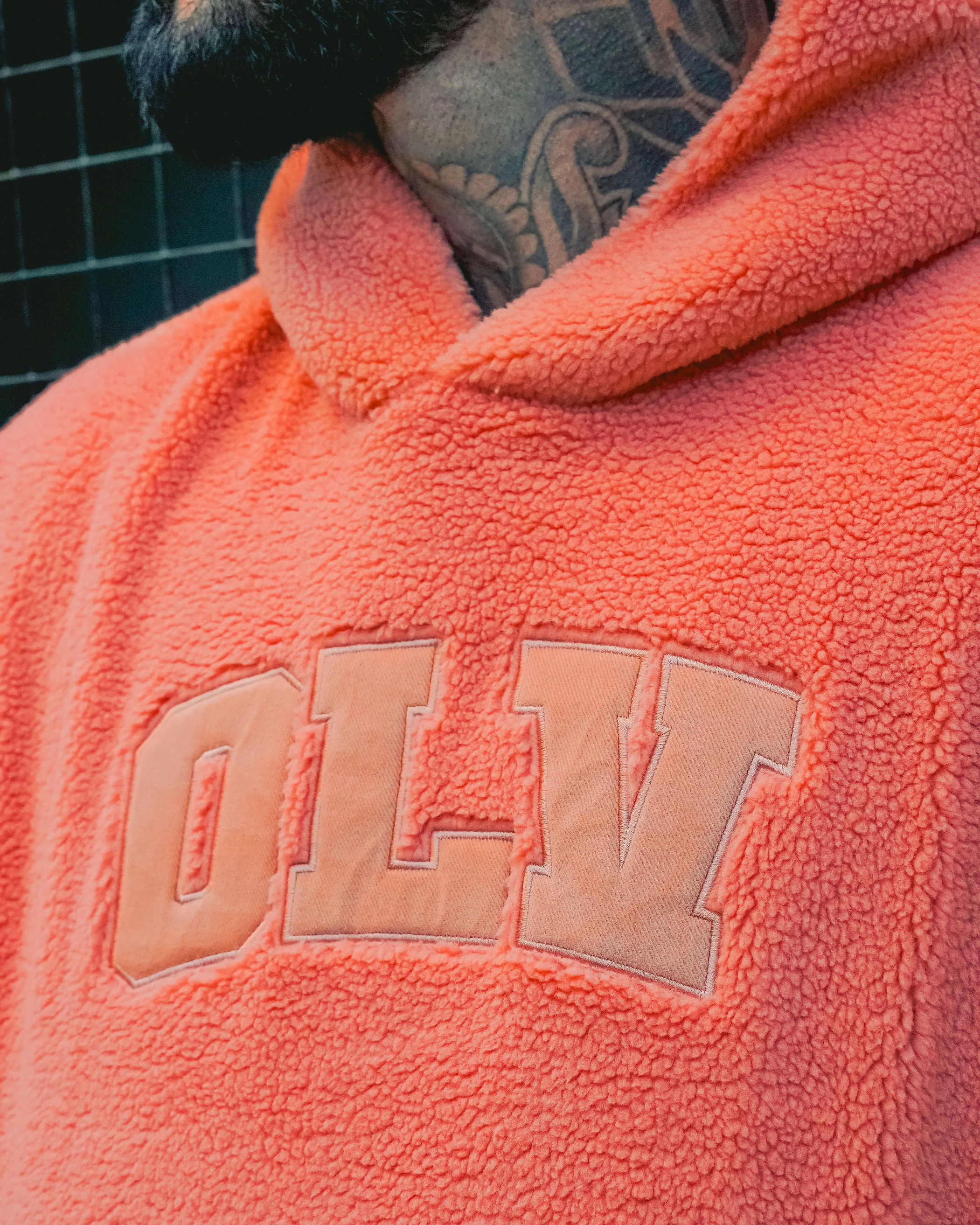 Bluza z kapturem OLAVOGA OROFIOU - Pomarańczowy
