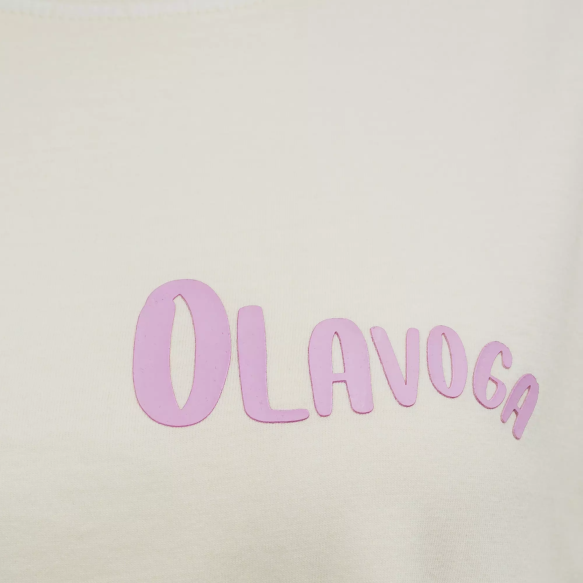 OLAVOGA BABE dámske tričko oversize - Ecru
