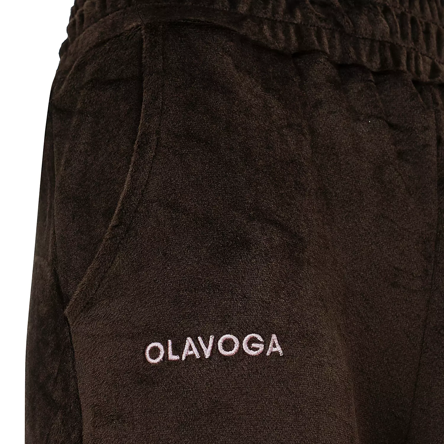 Ladies' velour set OLAVOGA VELVET ASH - Brown
