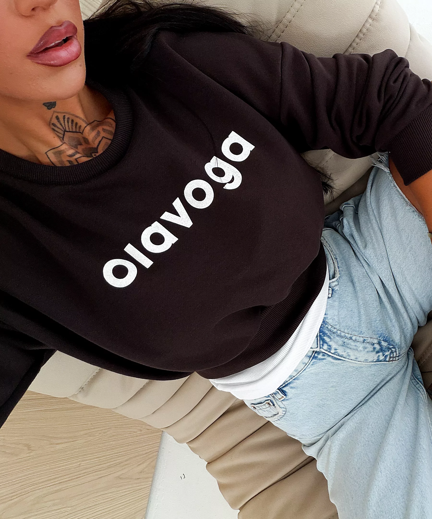 Dámská mikina OLAVOGA FRESH – hnědá