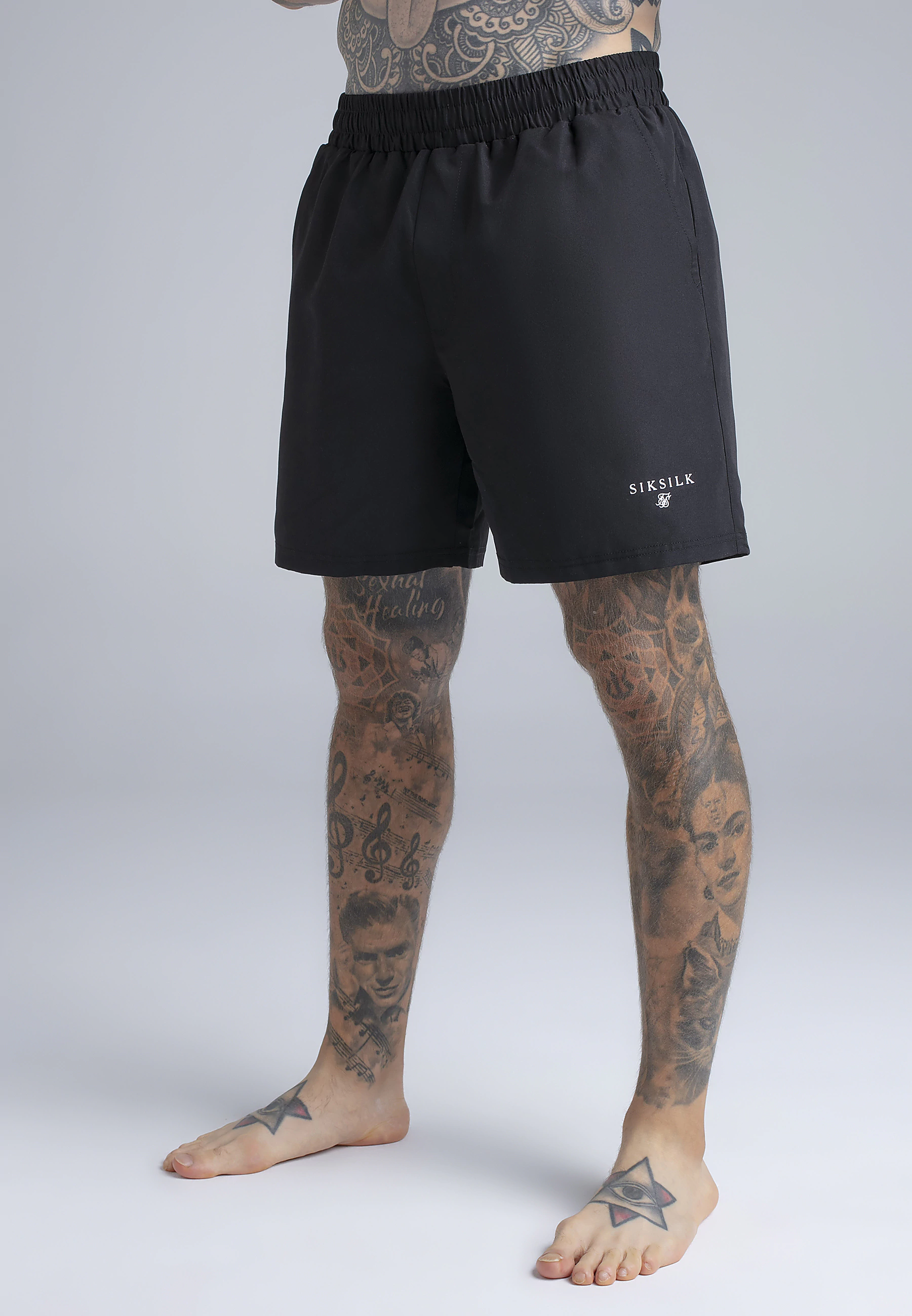 SIKSILK men's swim shorts 28879 - Black