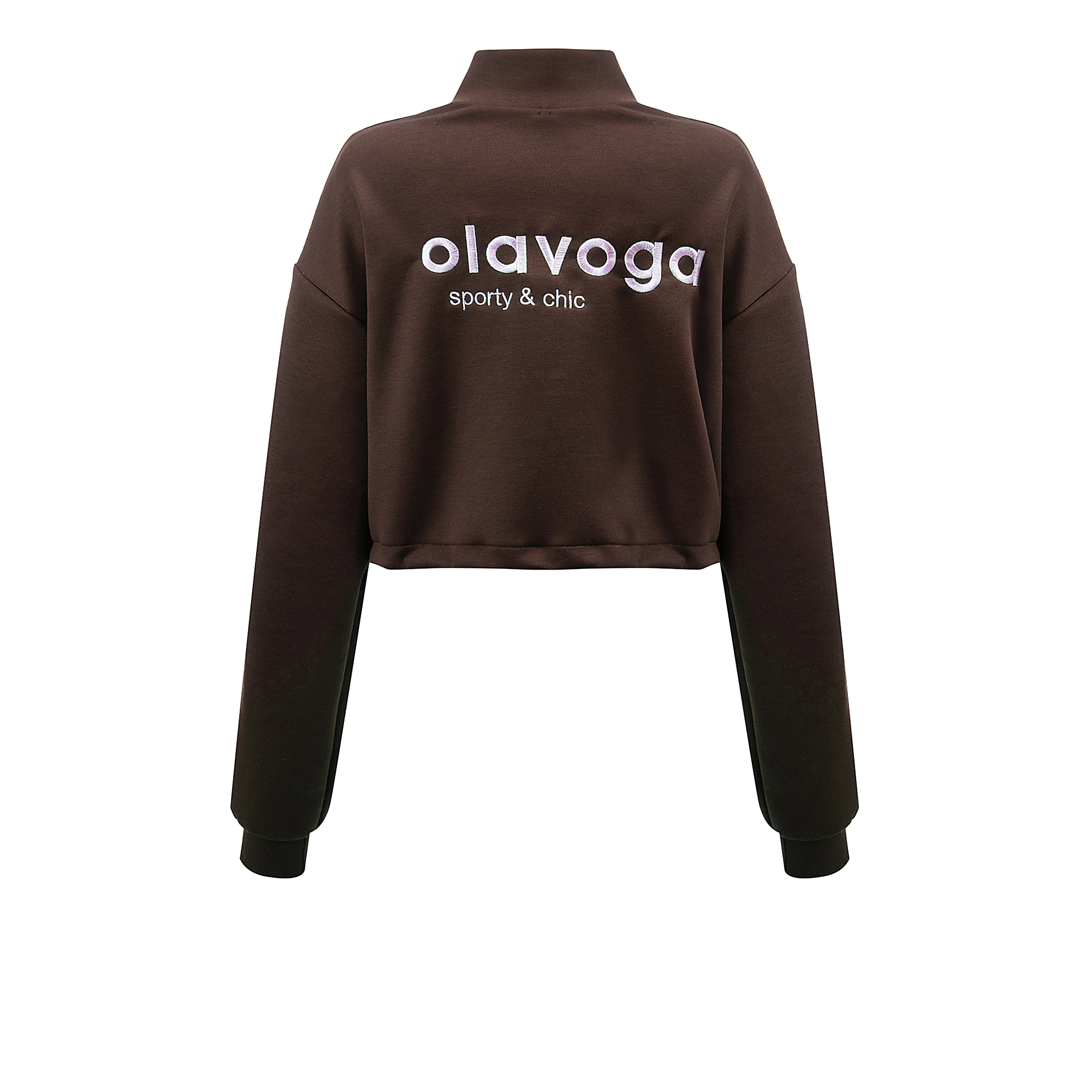 OLAVOGA FINE FORM zip collar set - Brown