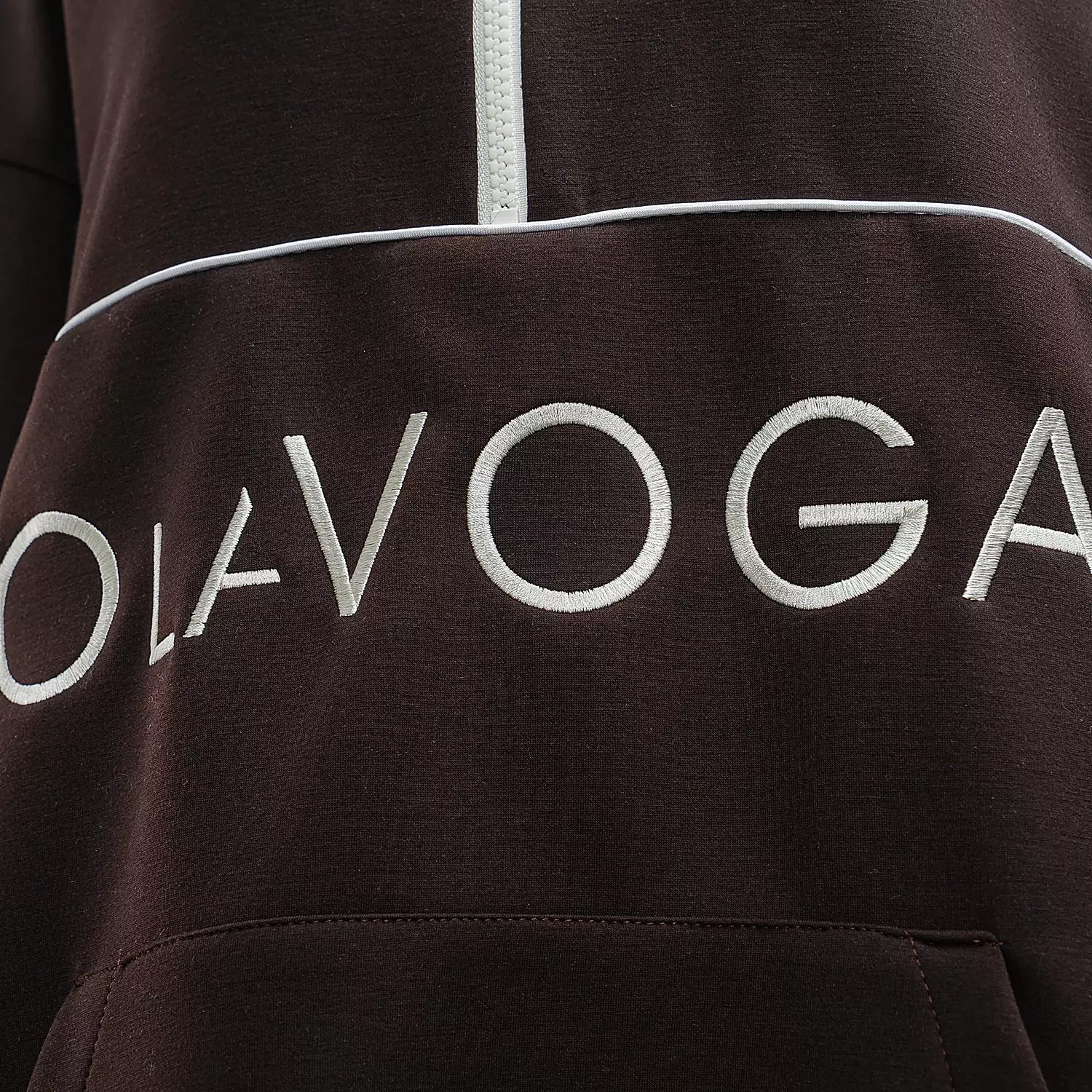 OLAVOGA EASTFIELD women's oversize collar sweatshirt - Brown