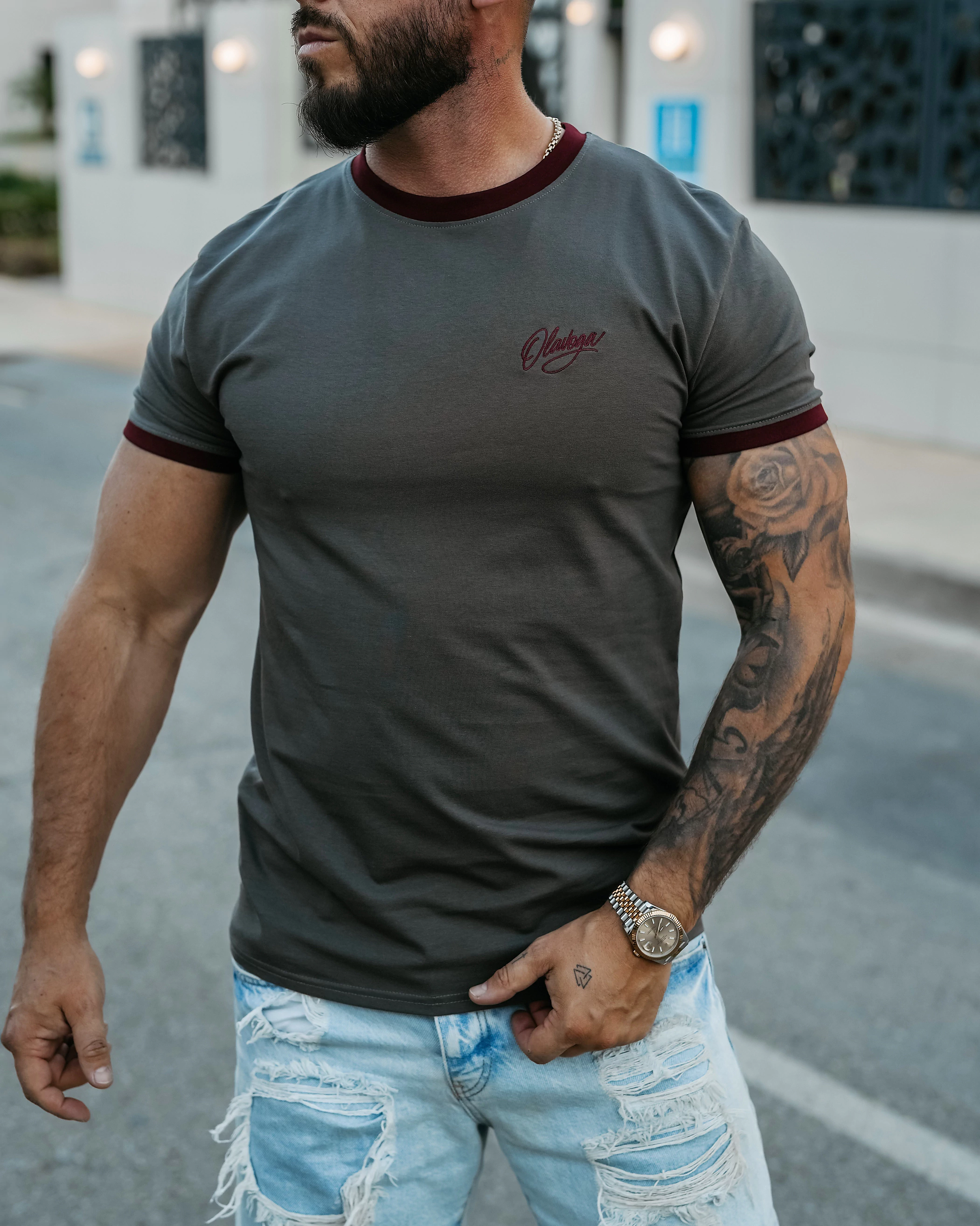 OLAVOGA Men VIROO T-shirt - Graphite