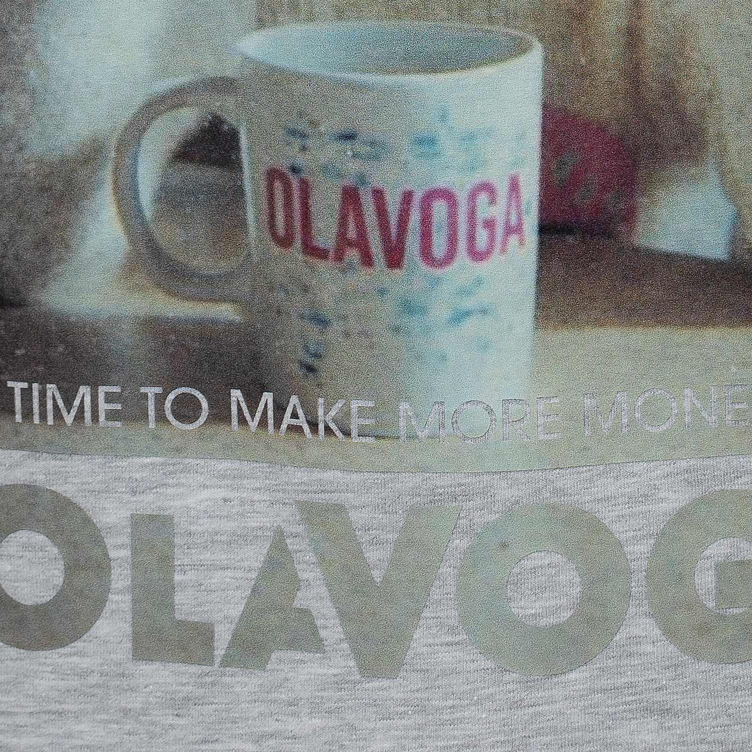 Oversize tričko OLAVOGA EARNED - šedé