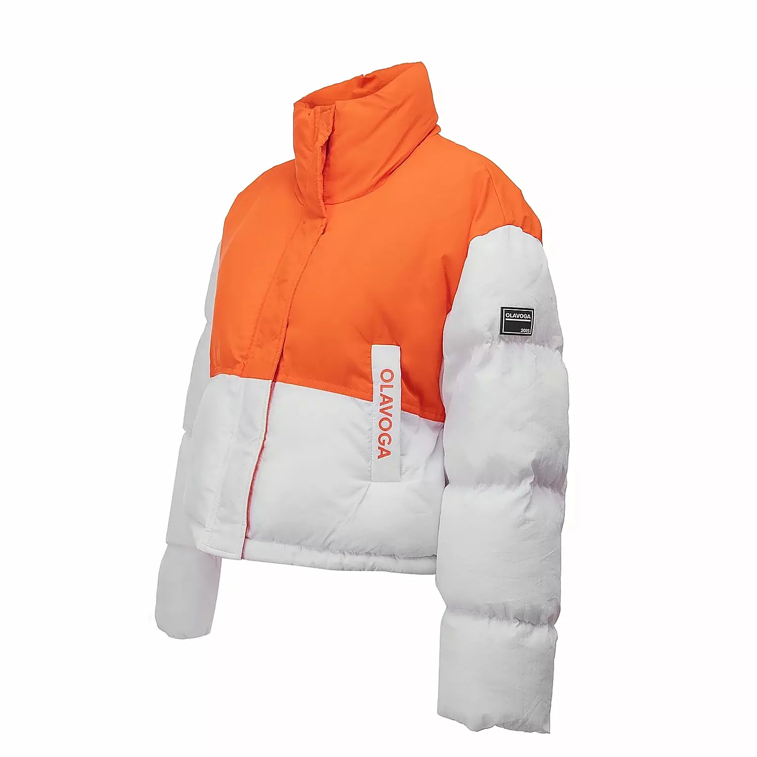 Kurze Steppjacke für Frauen OLAVOGA KIAR - Orange
