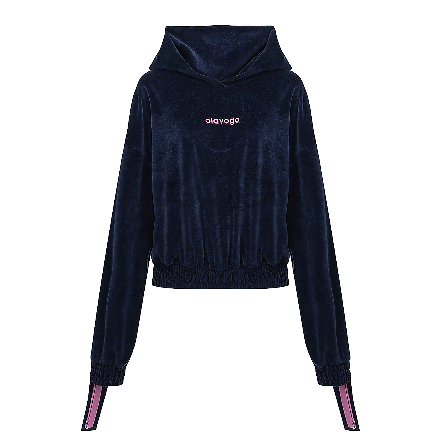 Damenset aus Velours OLAVOGA SMOOVE - Marineblau