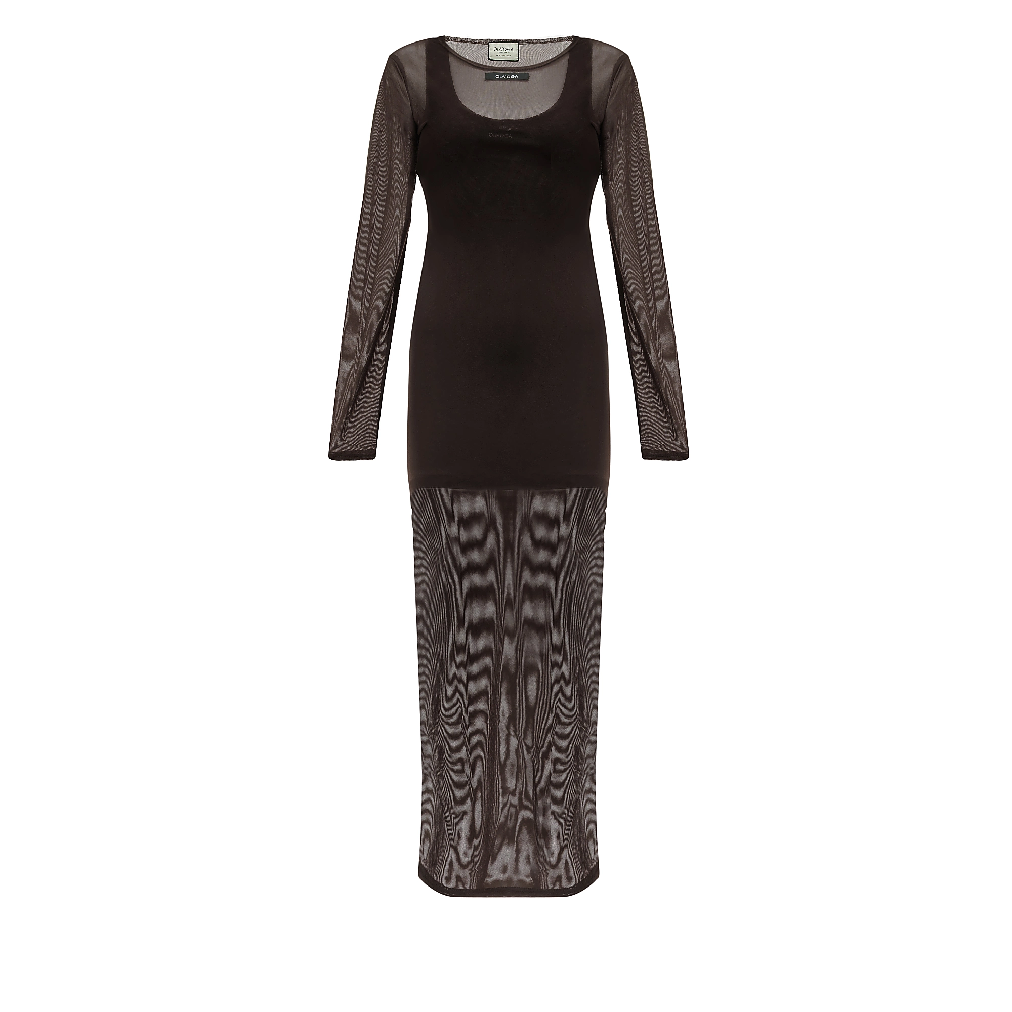OLAVOGA DRASY Damenkleid im Lagenlook - Braun