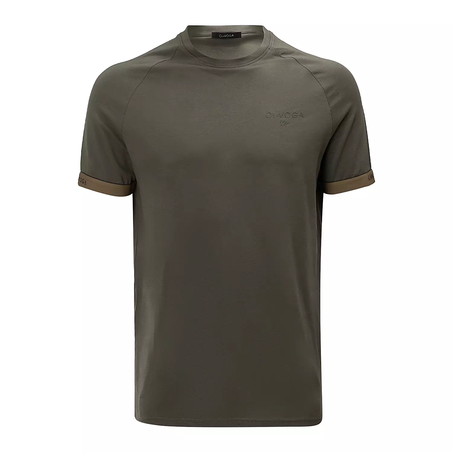 OLAVOGA Herren RAYSIER klassisches T-shirt - Khaki