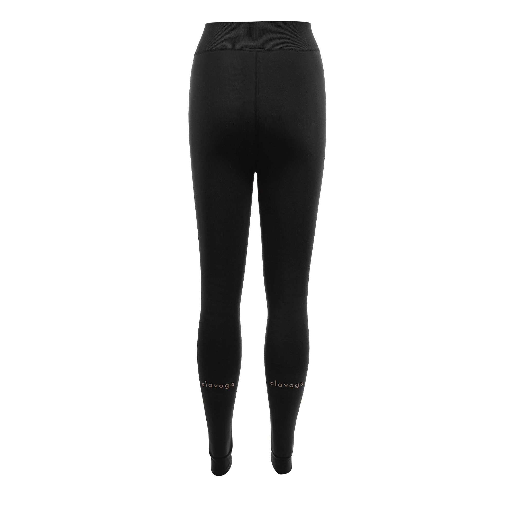 Legginsy damskie ocieplane OLAVOGA NEBULA - Czarny