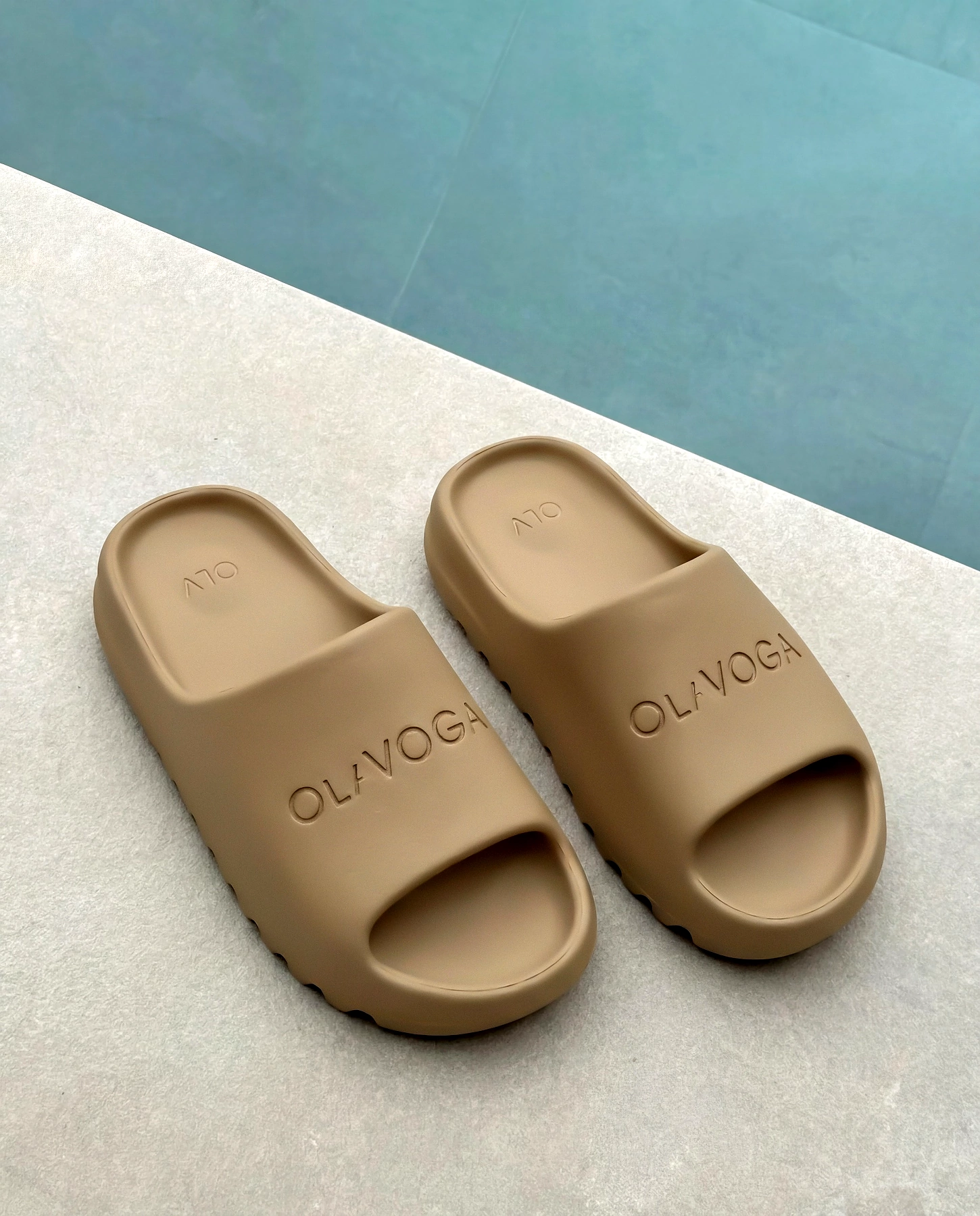 OLAVOGA Pánské žabky SLIP Pánské žabky - Beige