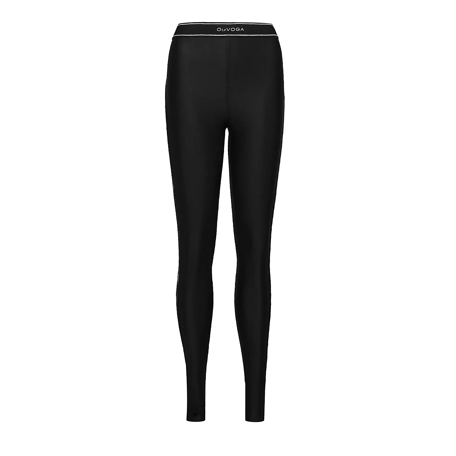 Legginsy damskie przylegające OLAVOGA GLITZ - Czarny