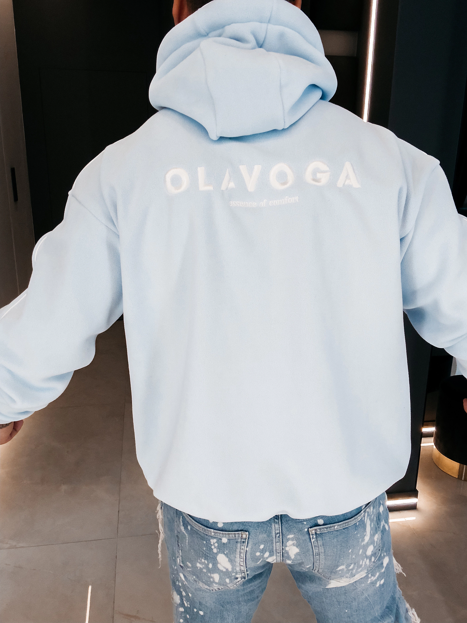 OLAVOGA Men PLUME sweatshirt - Light blue