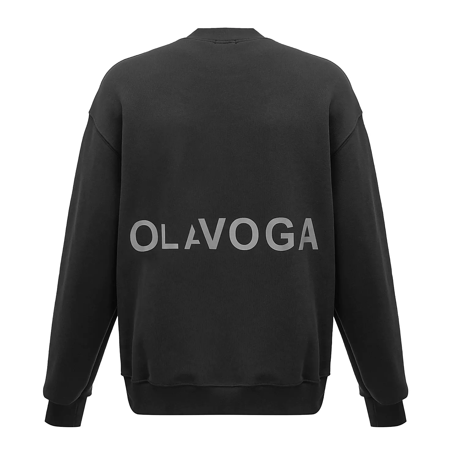 OLAVOGA Männer FLASH Kragen Sweatshirt - Schwarz