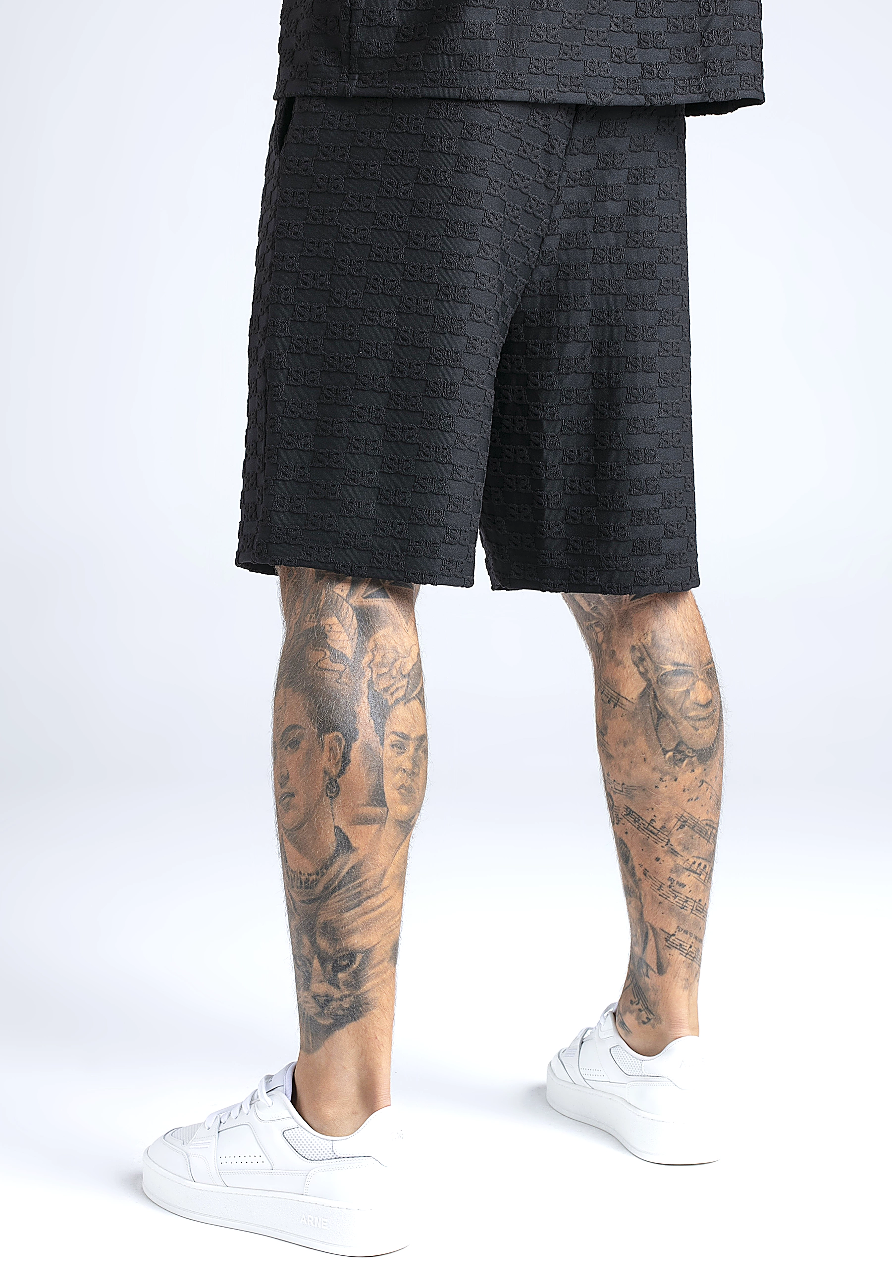 SIKSILK pánske šortky 29071 - čierne