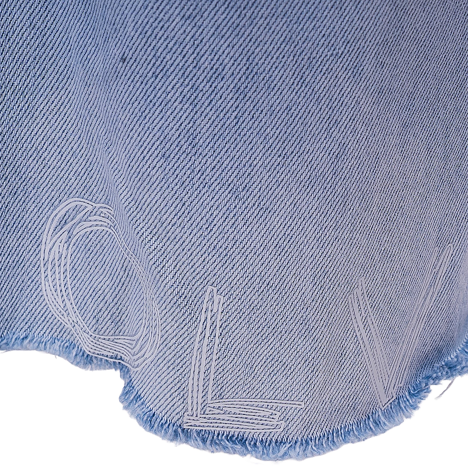 Bedruckte Damenhose OLAVOGA VIVID - Helles Denim