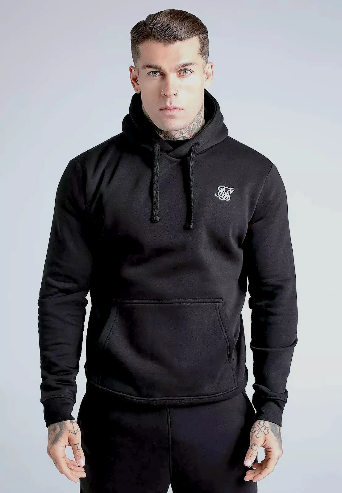 SIKSILK ESSENTIALS Herren Sweatshirt 28340 - Schwarz