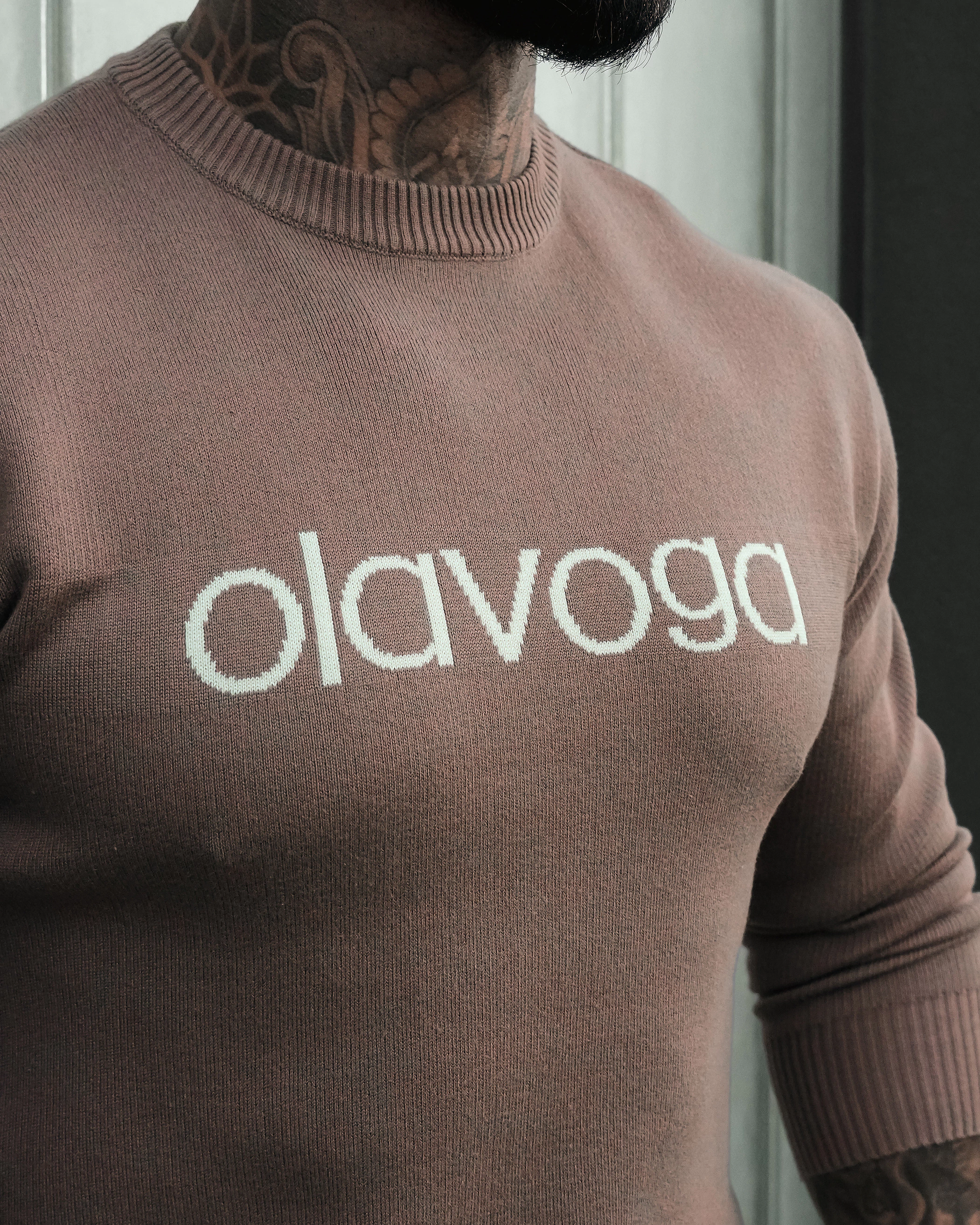 Sweter męski OLAVOGA Men SALO - Beż