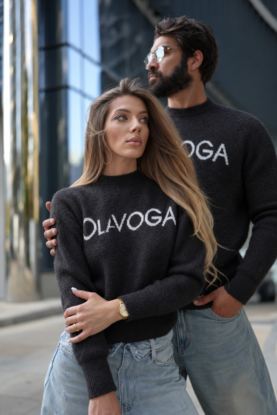 Sweter damski OLAVOGA VILA - Czarny
