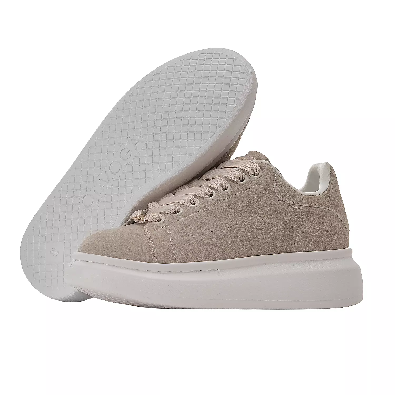 Sneakersy damskie OLAVOGA MERLO - Beżowy