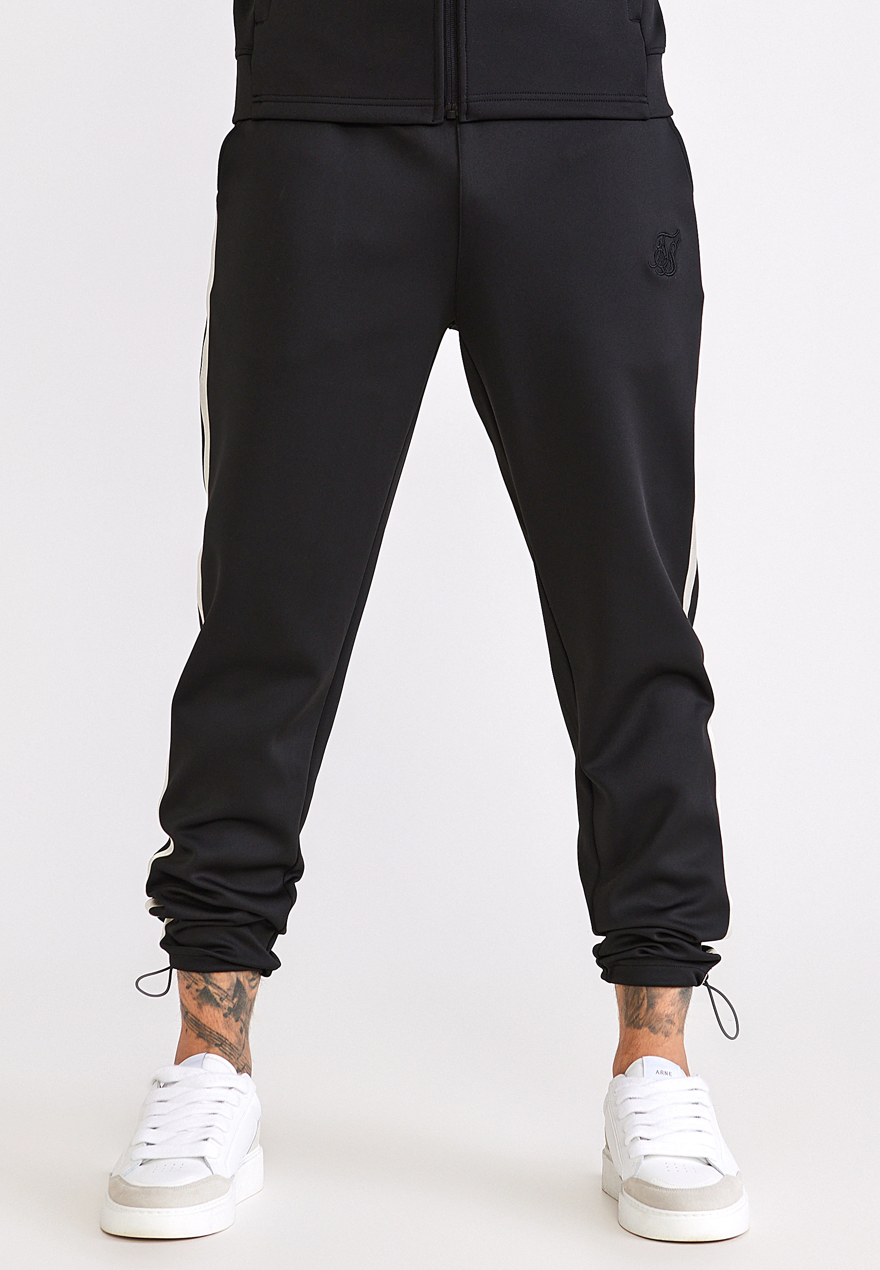 Komplet męski dresowy SIKSILK 29413 - Czarny