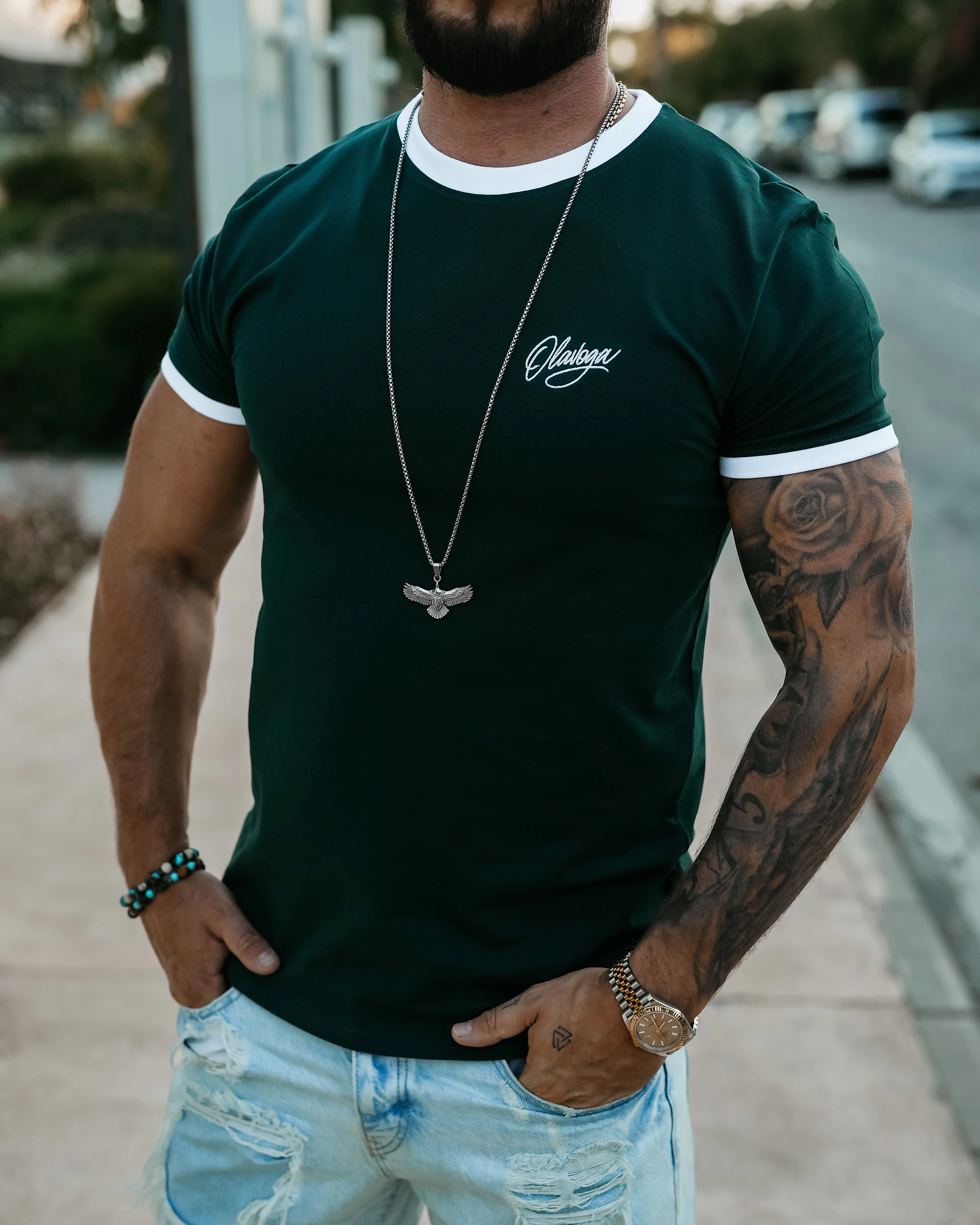 OLAVOGA Men VIROO T-shirt - Green