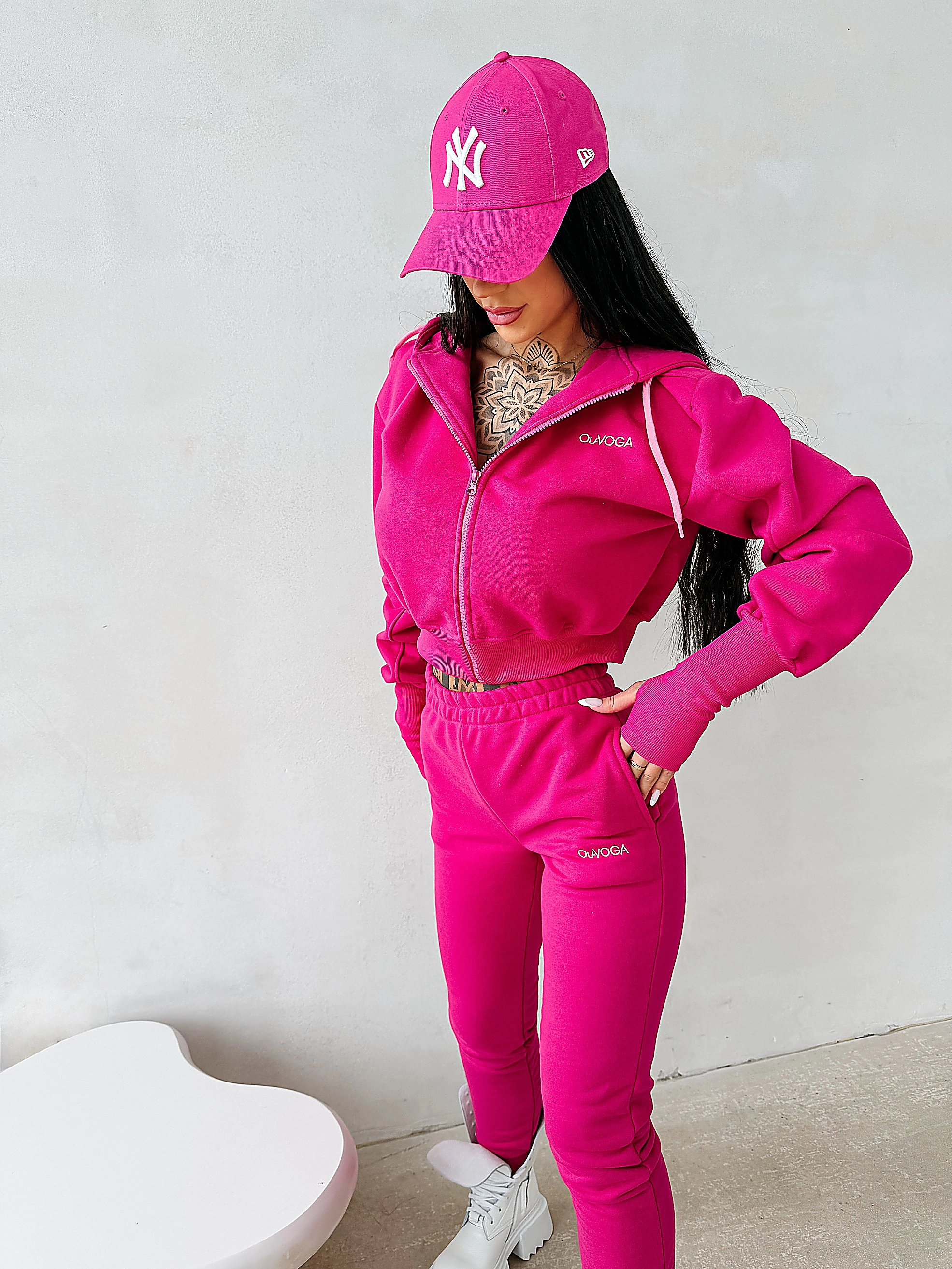 Damen-Kapuzenset OLAVOGA ELISTA - Fuchsia
