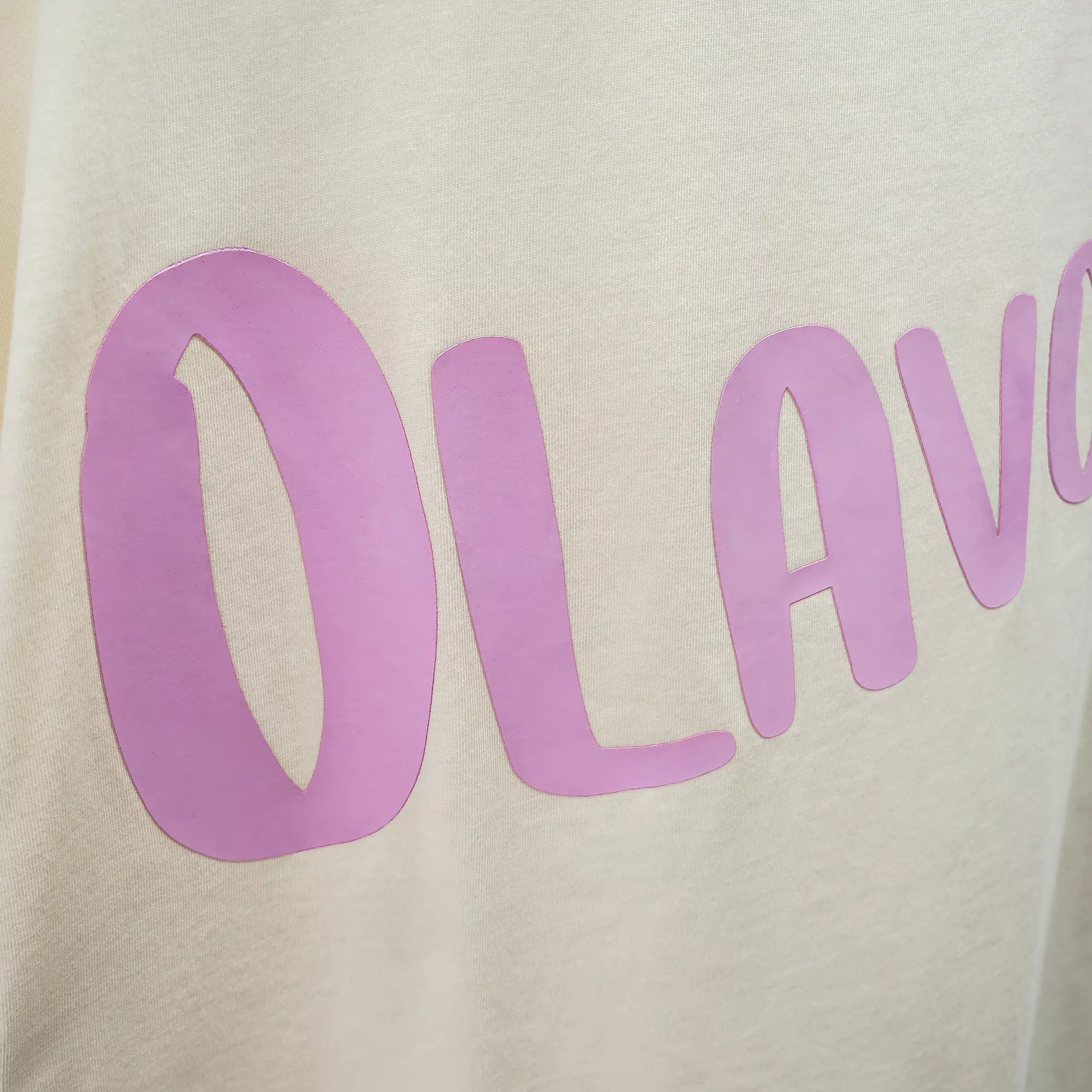 OLAVOGA BABE dámske tričko oversize - Ecru