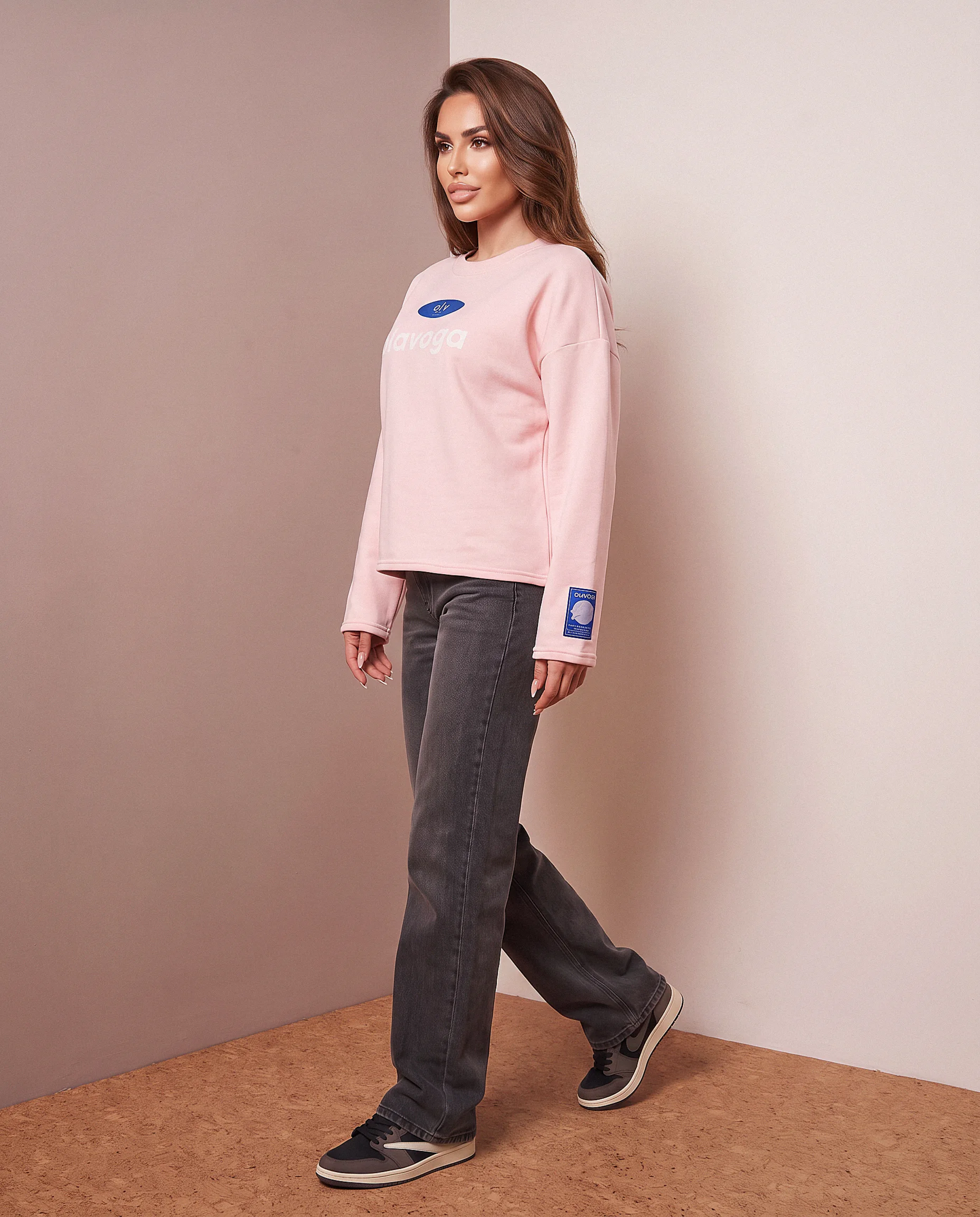 Damen Sweatshirt OLAVOGA URBAN ROYAL - Rosa