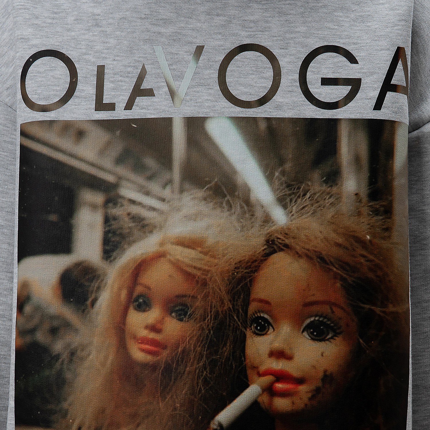 Bluza damska Oversize OLAVOGA RUNAWAY - Szary