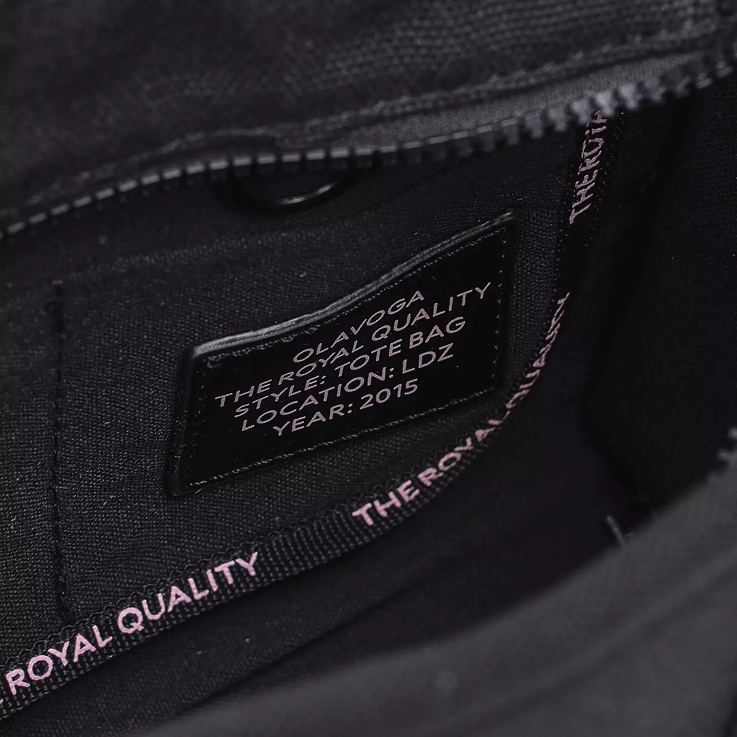 OLAVOGA NALA women's shopper bag - Black + powder pink