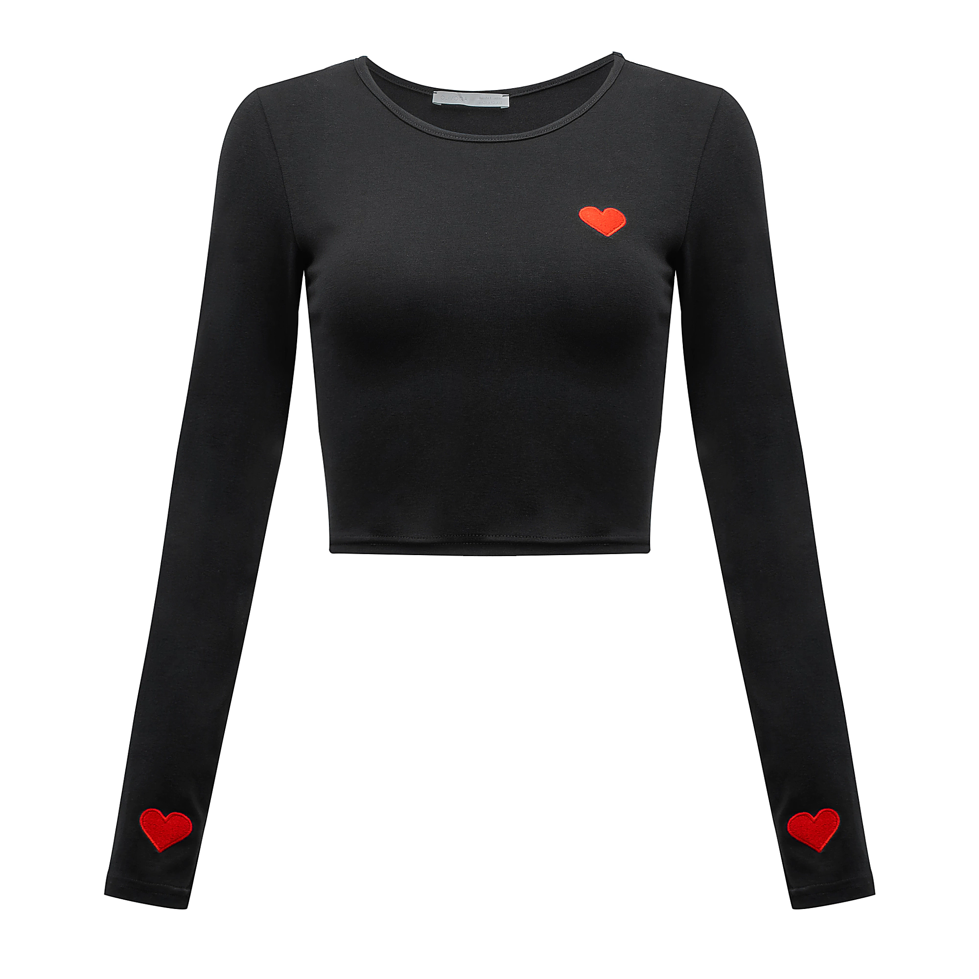 OLAVOGA AMORIA taillierte Bluse mit schmaler Passform - Schwarz